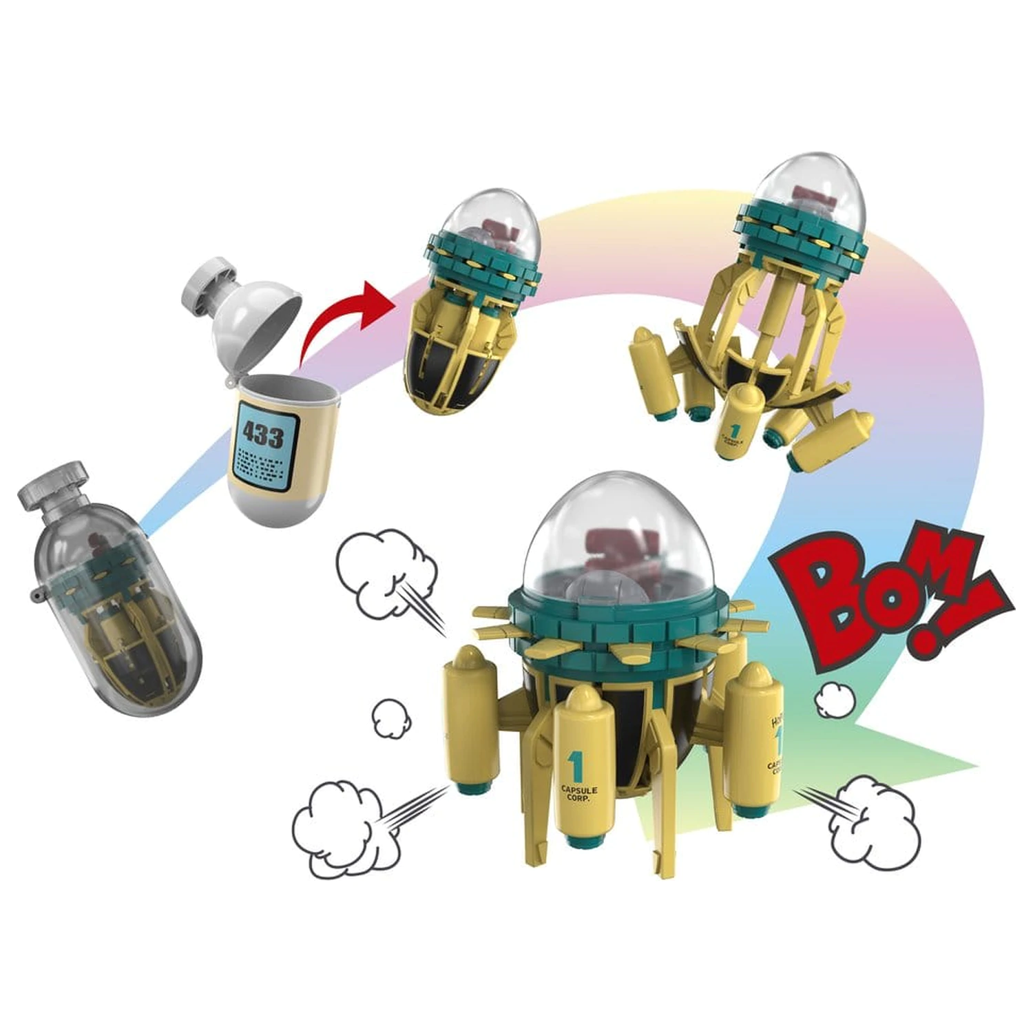 Dragon Ball Z Changearts akcijska figura Hoi-Poi Capsule No. 433 Trunks's Time Machine 8 cm fotografija izdelka