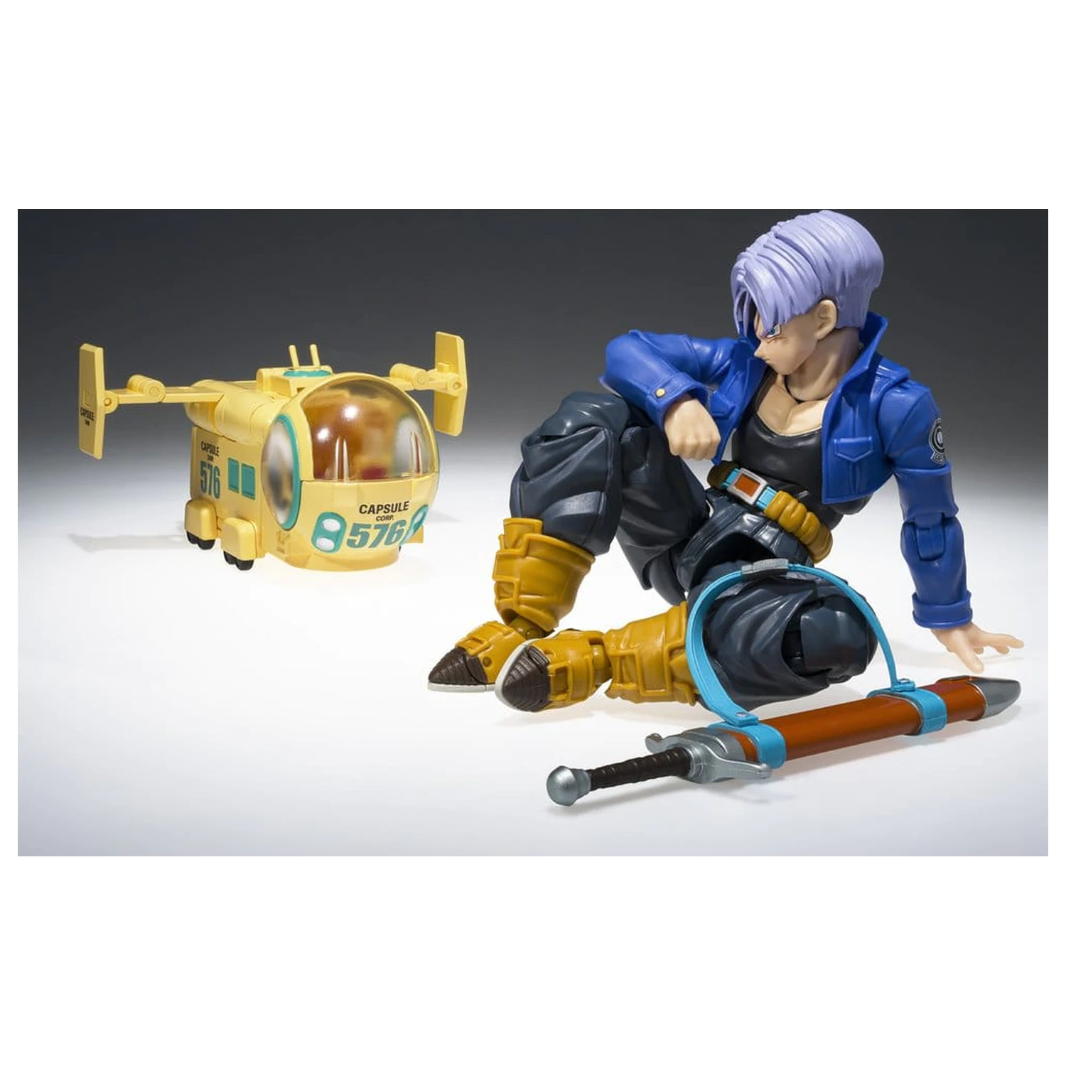 Dragon Ball Z Changearts akcijska figura Hoi-Poi kapsula št. 576 Bulmino letalo 8 cm fotografija izdelka