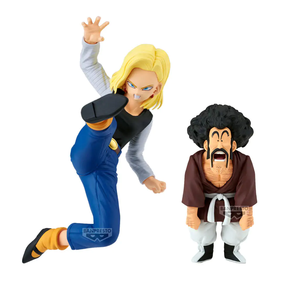 Dragon Ball Z Match Makers Android 18 & Mr. Satan komplet 2 figur 11-8cm fotografija izdelka