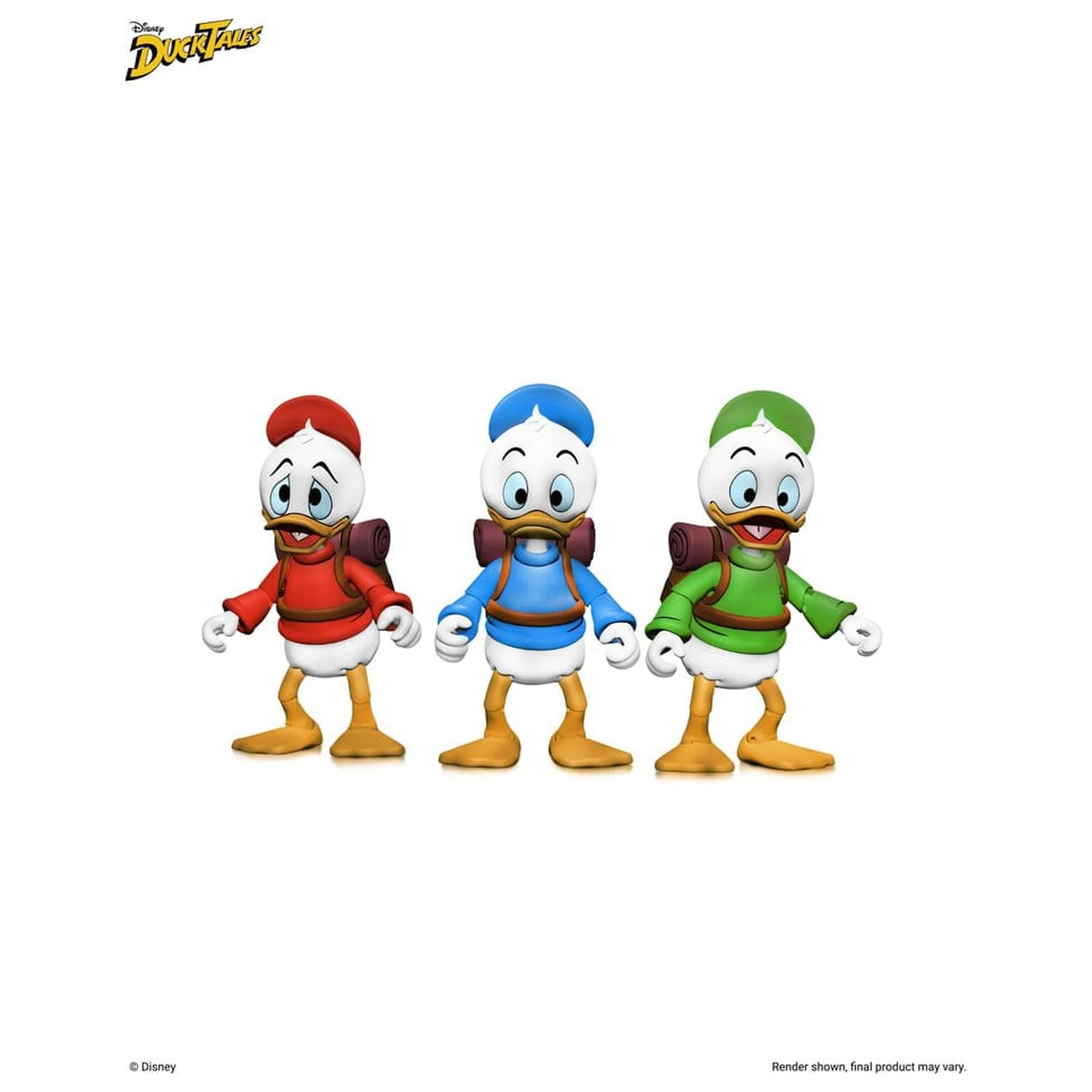 DuckTales Ultimate akcijske figure 3-paket Huey, Dewey in Louie 18 cm fotografija izdelka