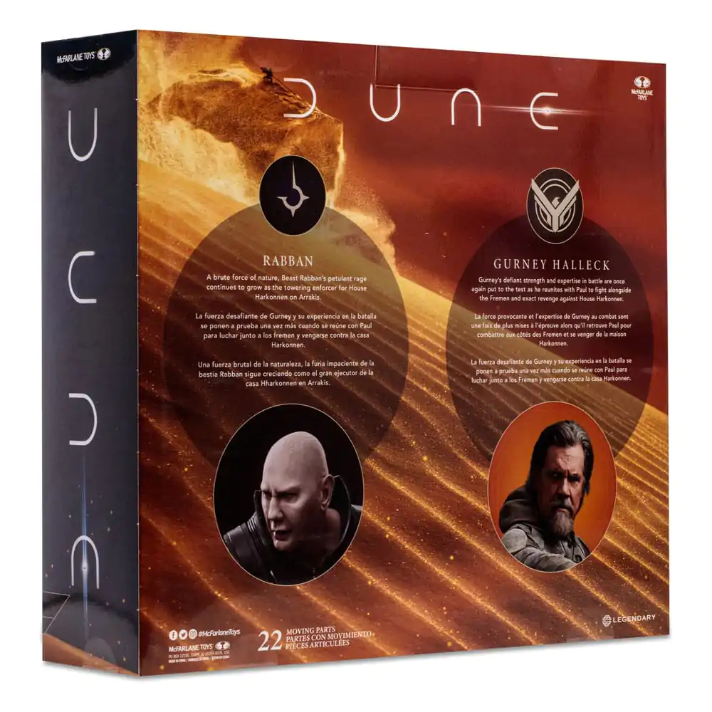 Dune: Part Two Akcijska figura 2-Pack Gurney Halleck & Rabban 18 cm fotografija izdelka