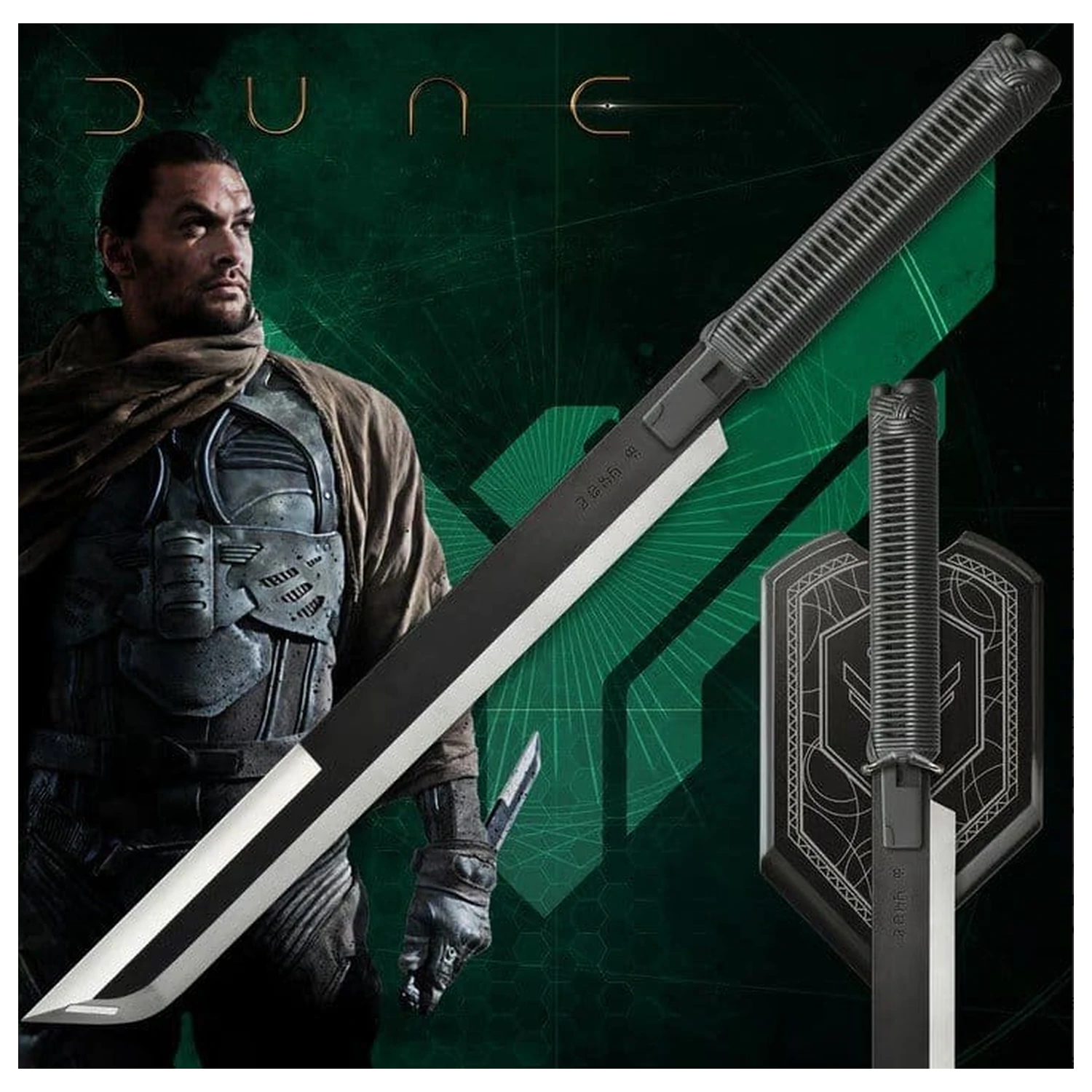 Dune Replika 1/1 Duncan Idaho kratki meč s stenskim nosilcem 63 cm fotografija izdelka