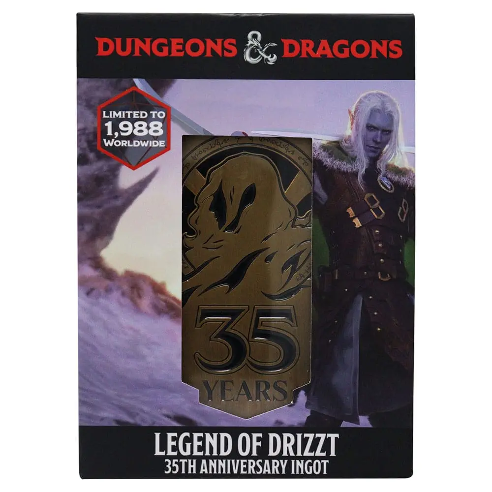 Dungeons & Dragons Metal Kartica 35. Obletnica Legend of Drizzt Limited Edition fotografija izdelka