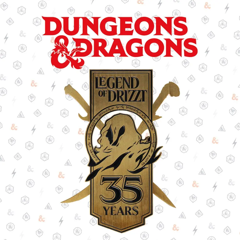 Dungeons & Dragons Metal Kartica 35. Obletnica Legend of Drizzt Limited Edition fotografija izdelka