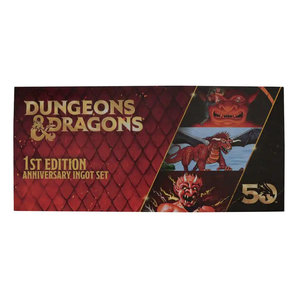 Dungeons & Dragons Komplet palic 50. obletnica 1. izdaja Naslovnica knjige fotografija izdelka