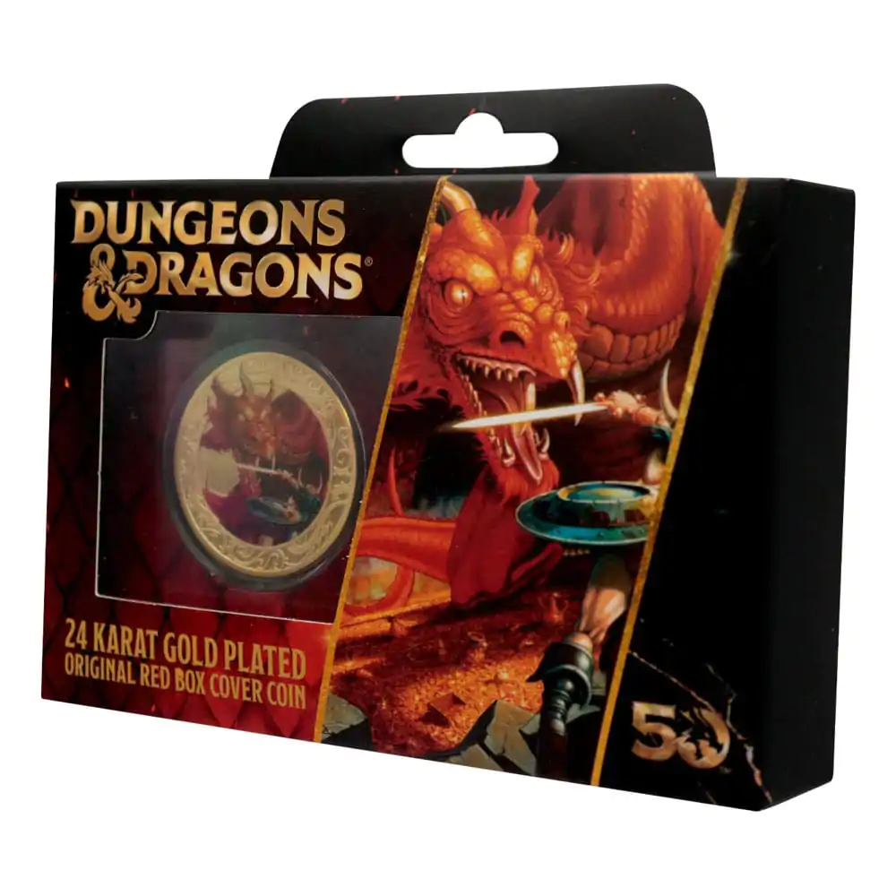 Dungeons & Dragons Collectable Coin 50th Anniversary s barvnim tiskom 24k Gold Plated Edition 4 cm fotografija izdelka