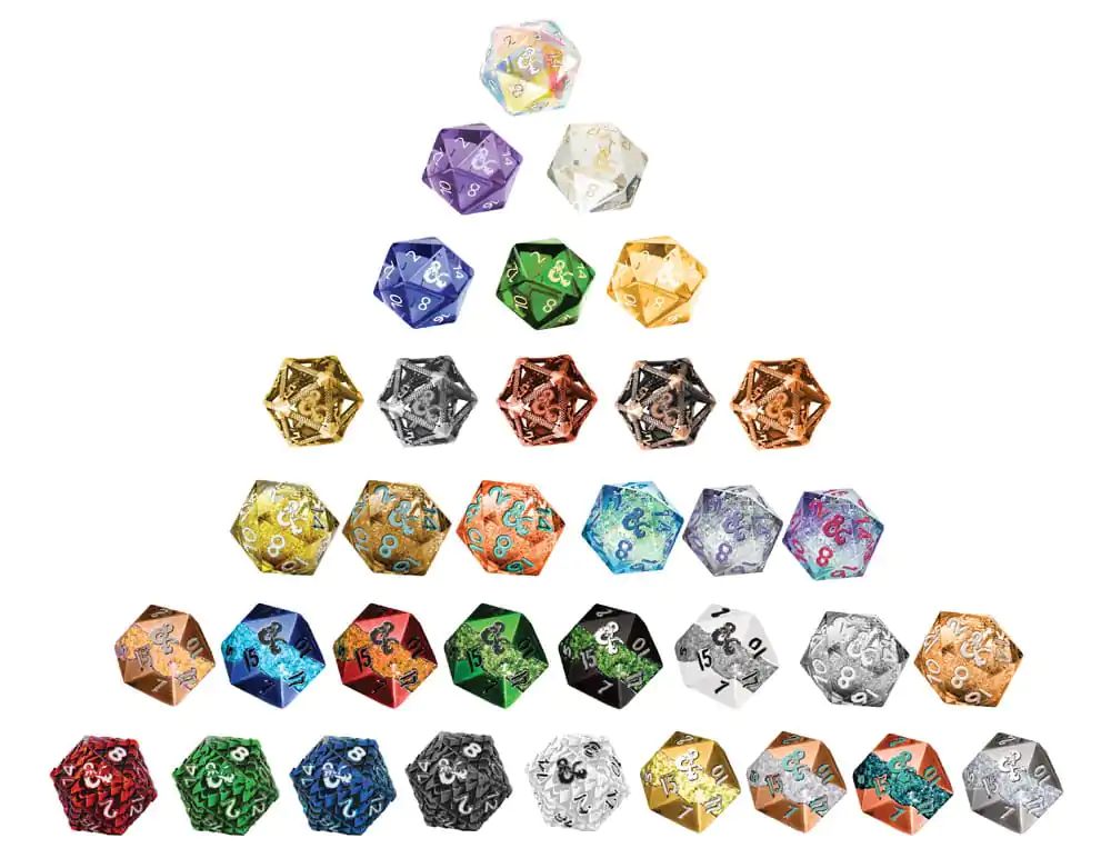 Dungeons & Dragons Slepa škatla presenečenja Kocke Fizban's Treasure d20 25 mm fotografija izdelka