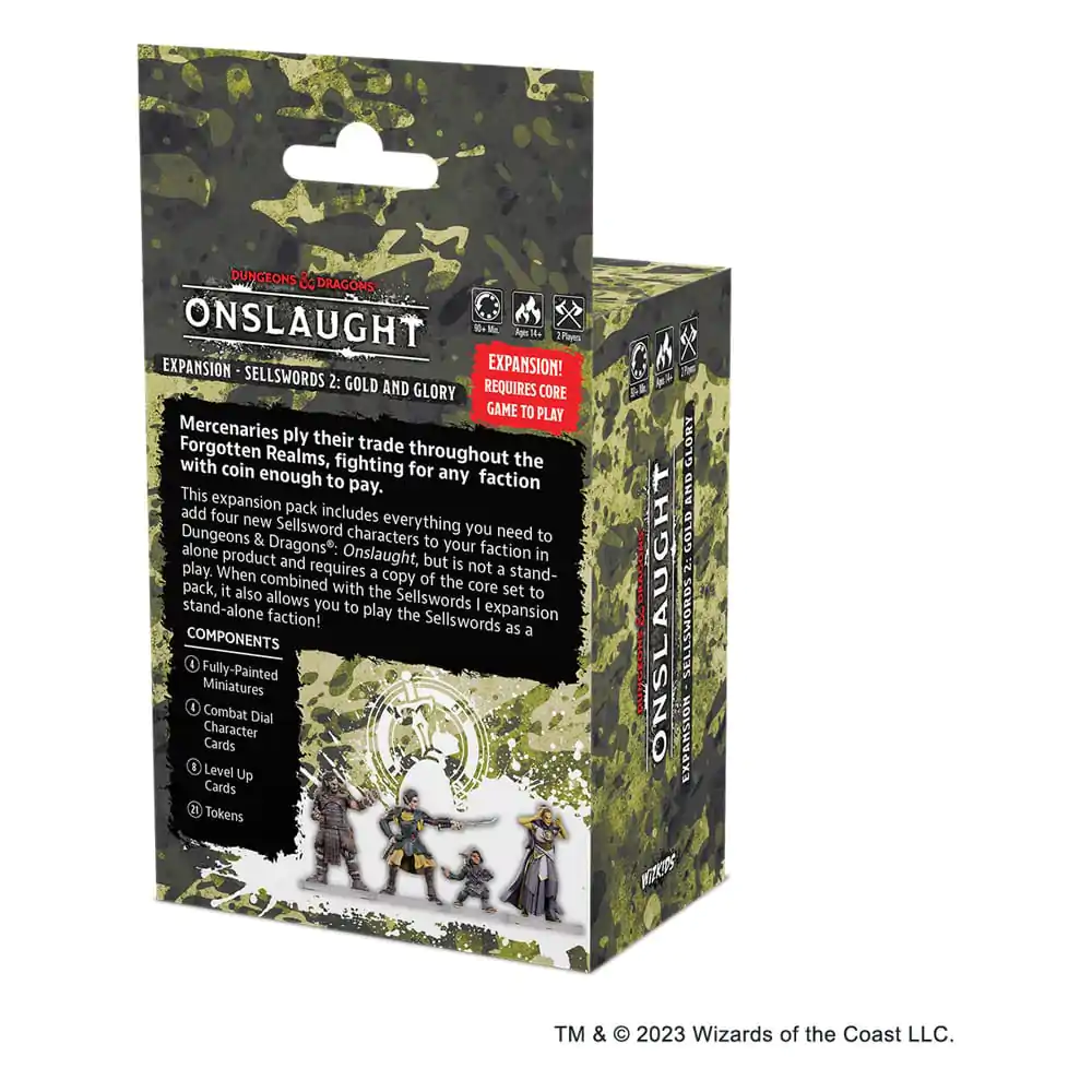 Dungeons & Dragons Game Expansion Onslaught Expansion - Sellswords 2 - Gold and Glory *English Version* - Razširitev igre  fotografija izdelka