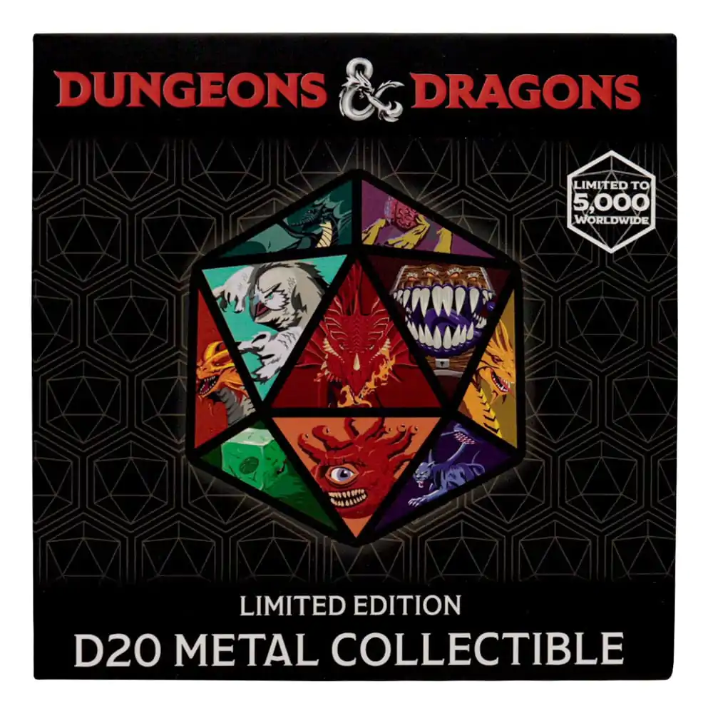 Medaljon Dungeons & Dragons D20 fotografija izdelka