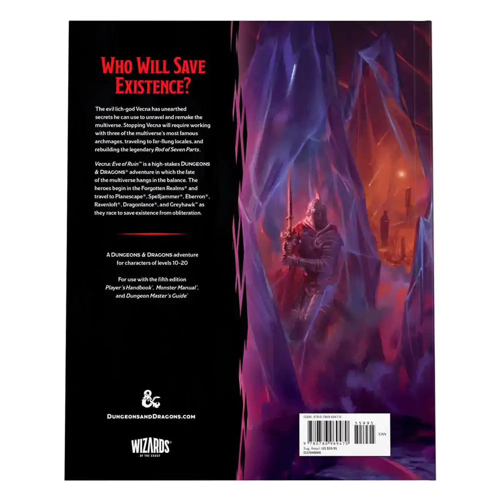 Dungeons & Dragons RPG pustolovščina Vecna: Eve of Ruin angleška fotografija izdelka