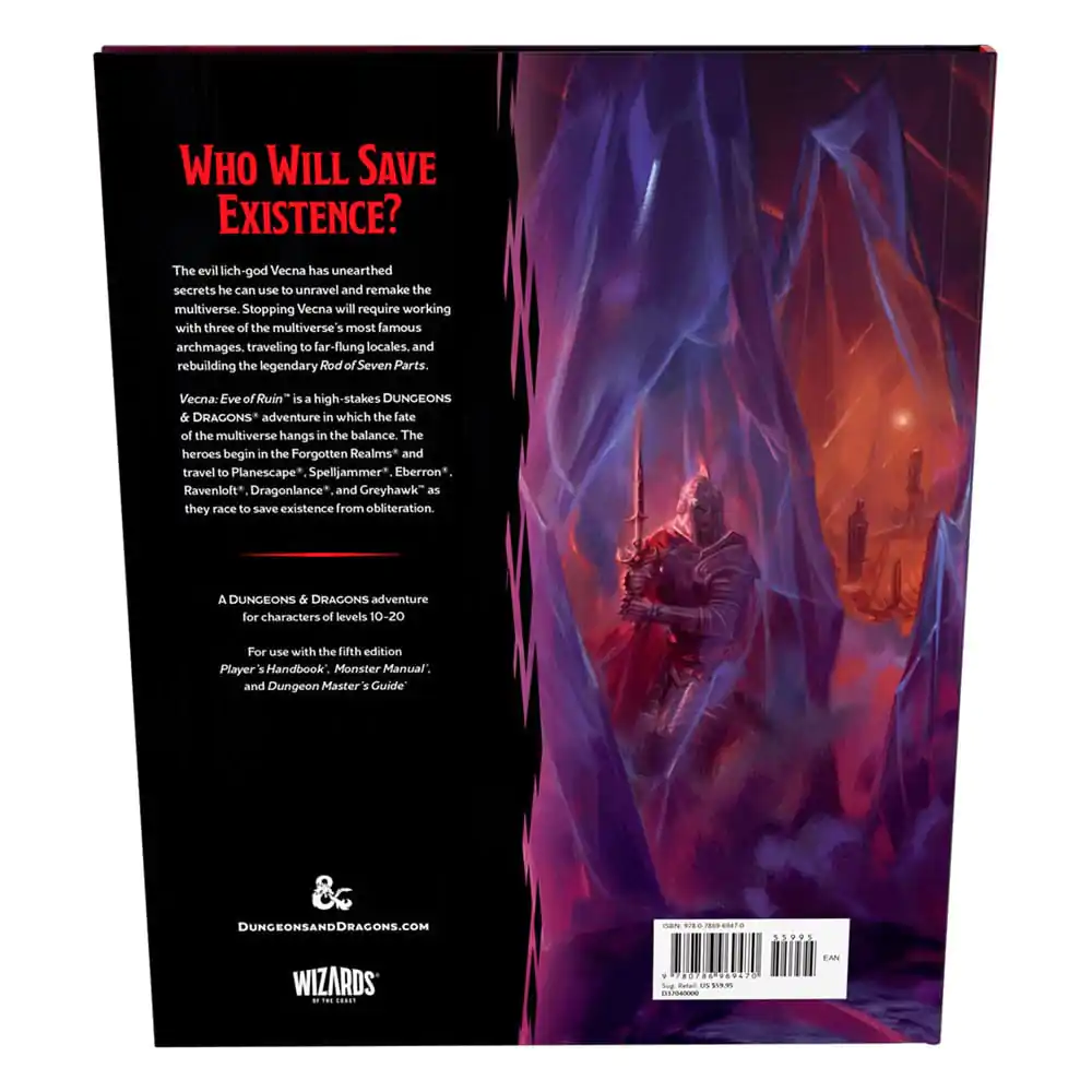 Dungeons & Dragons RPG pustolovščina Vecna: Eve of Ruin angleška fotografija izdelka