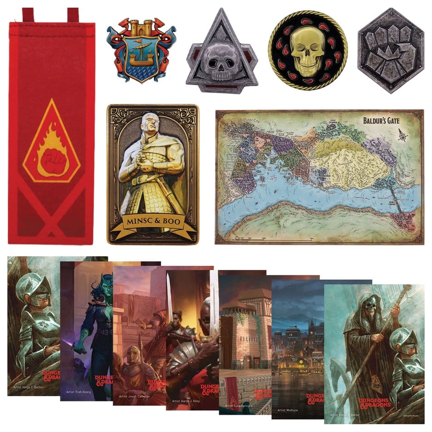Dungeons & Dragons darilni set Baldur's Gate Collector's Set omejena izdaja fotografija izdelka