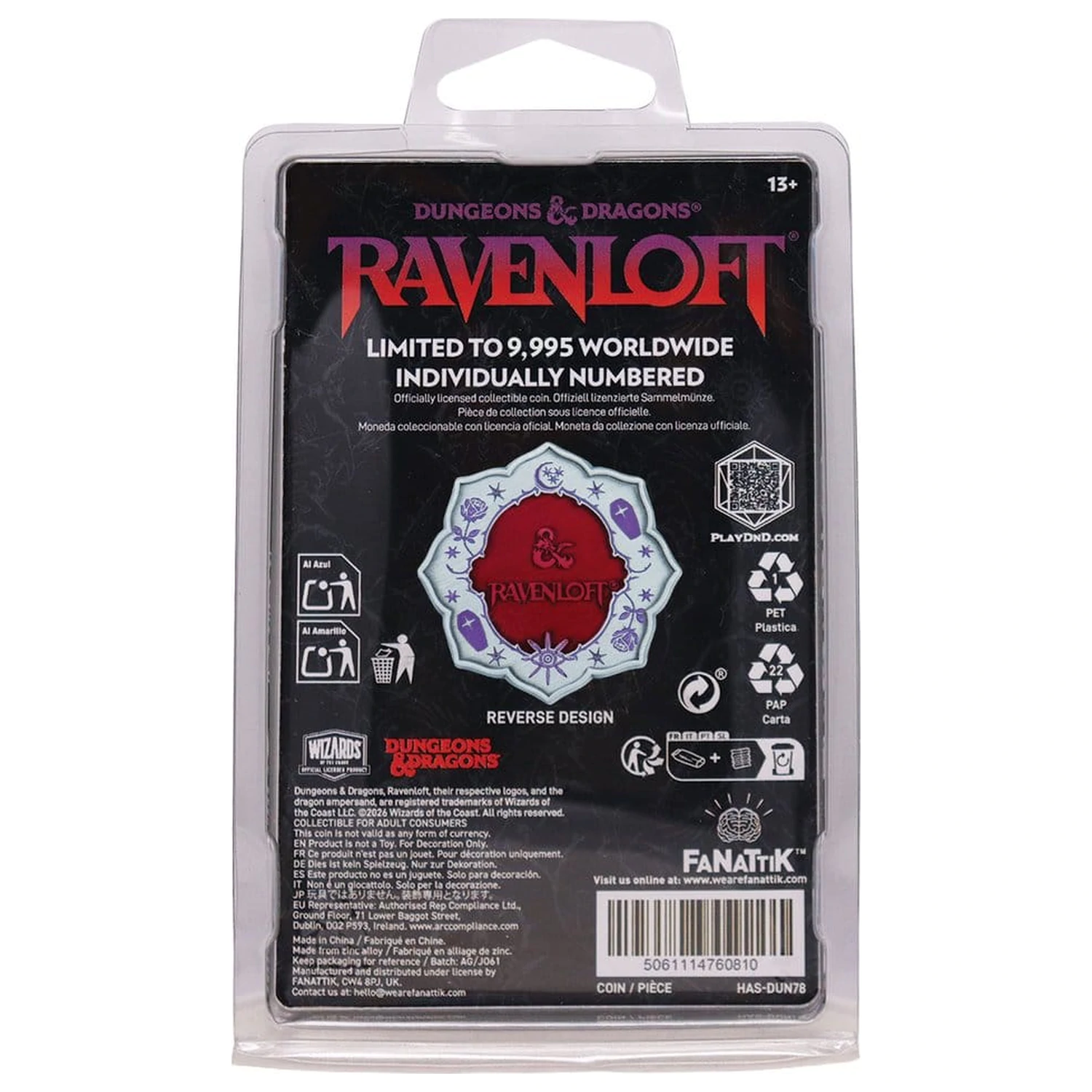 Dungeons & Dragons Zbirateljski kovanec Ravenloft Limited Edition fotografija izdelka