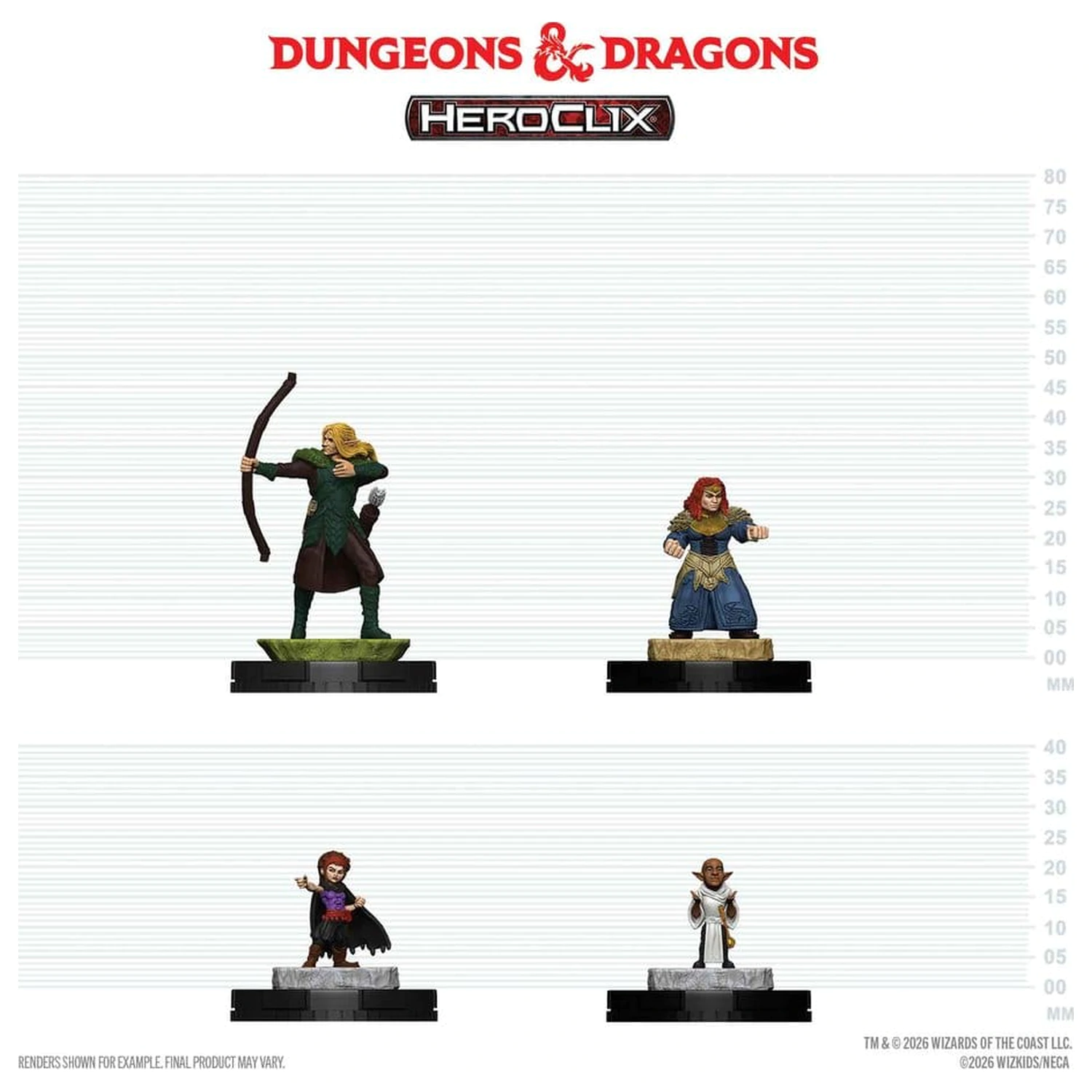 Dungeons & Dragons HeroClix 400: Komplet figur Adventuring Party 1 fotografija izdelka