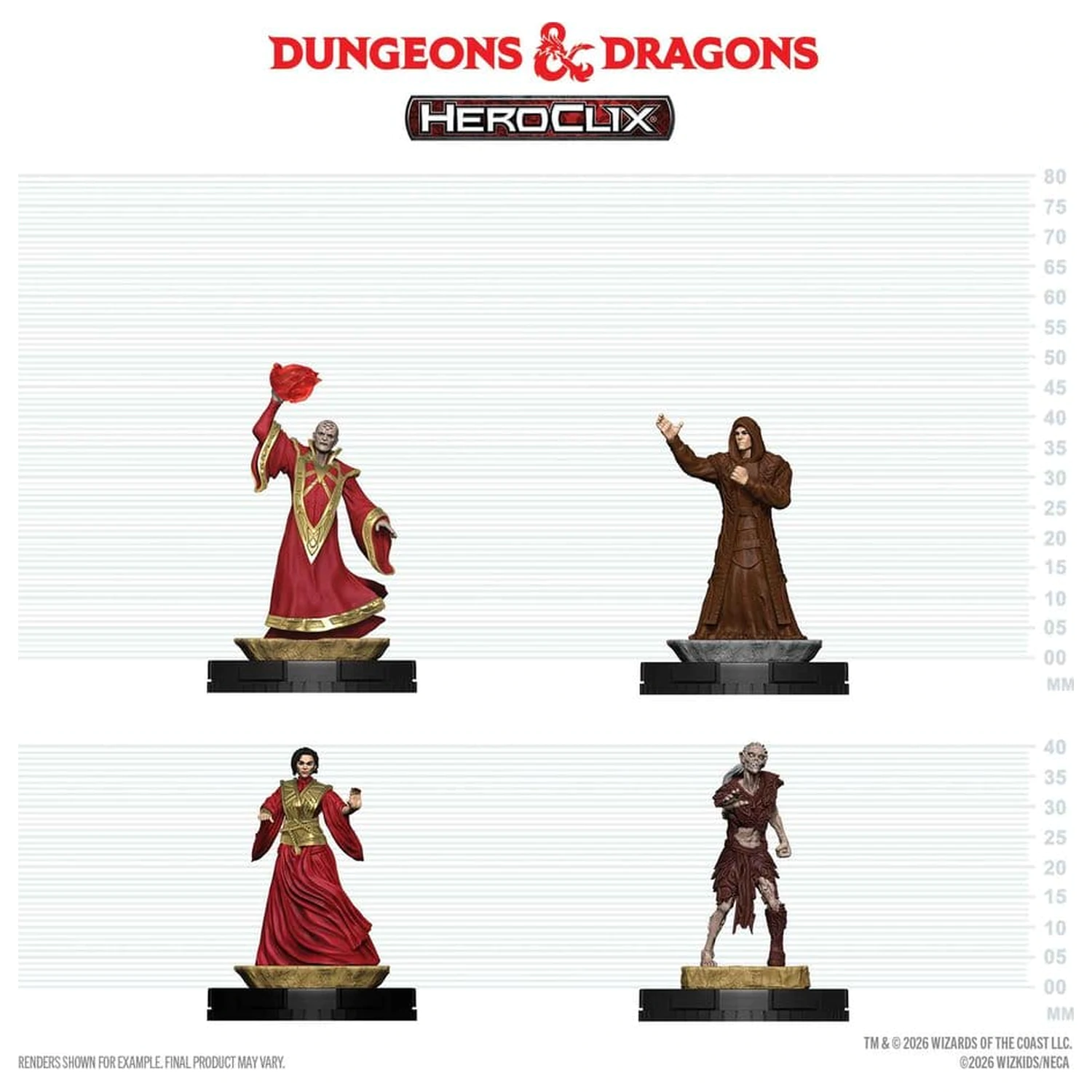 Dungeons & Dragons HeroClix 400: Komplet figur Red Wizards of Thay fotografija izdelka