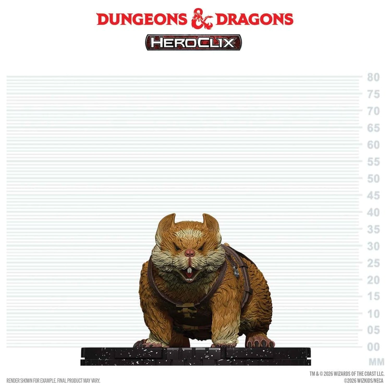 Dungeons & Dragons HeroClix: Velika Mini figura Vesoljski hrček fotografija izdelka