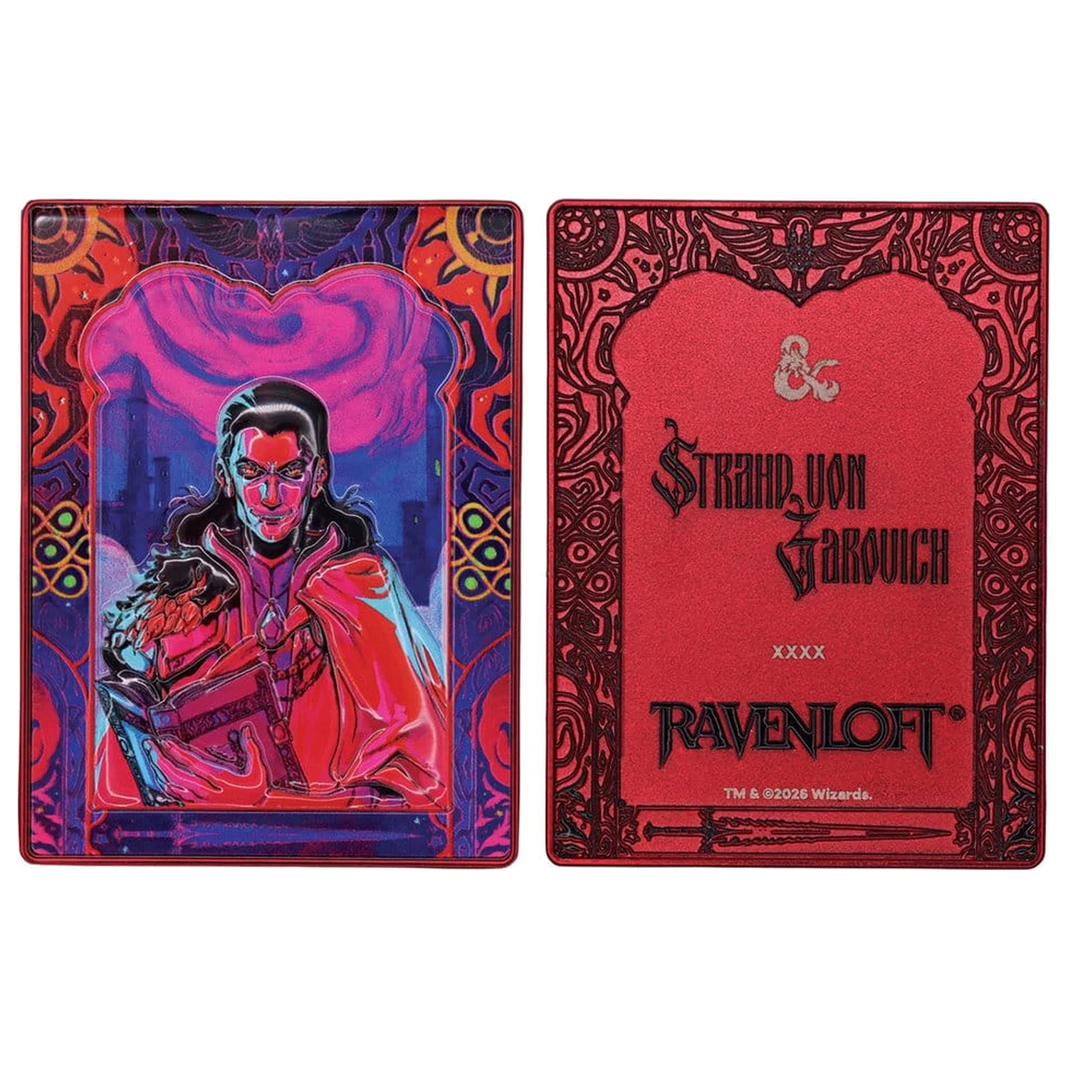 Dungeons & Dragons Ingot Set of Three Ravenloft Darklord Ingots Limited Edition komplet treh kovinskih ploščic omejena izdaja fotografija izdelka