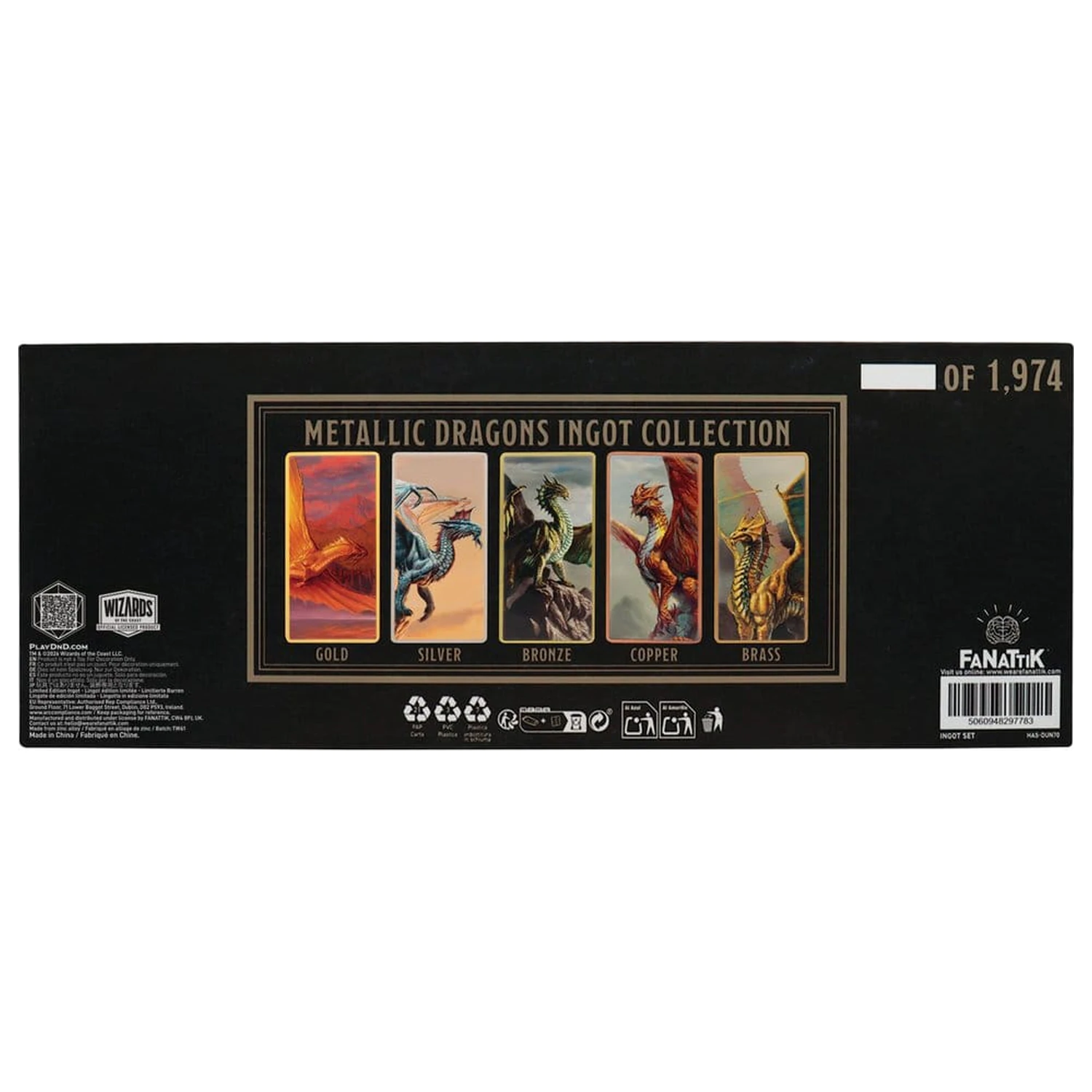 Dungeons & Dragons komplet ingotov Magnet Warrior omejena izdaja fotografija izdelka