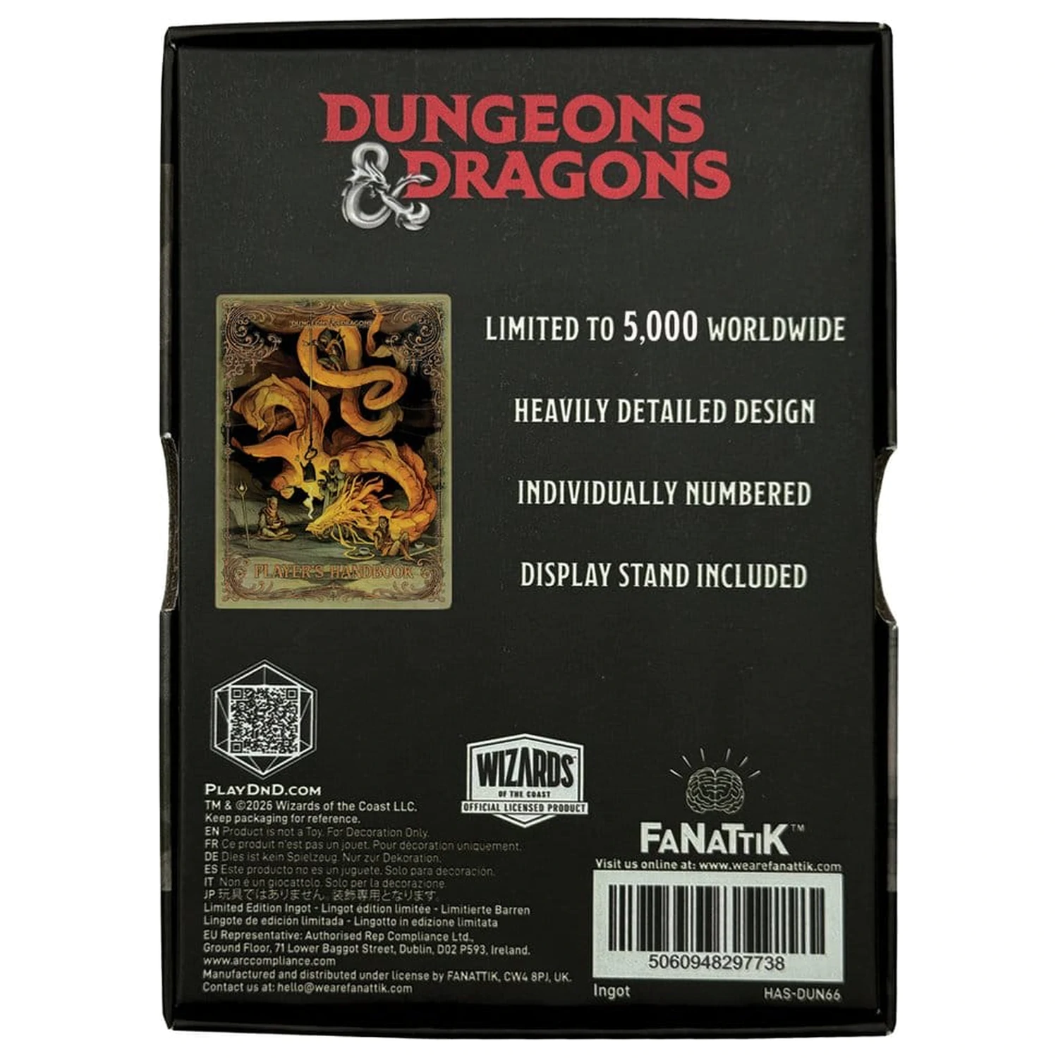 Dungeons & Dragons Ingot Player's Handbook Alternativna naslovnica Omejena izdaja fotografija izdelka