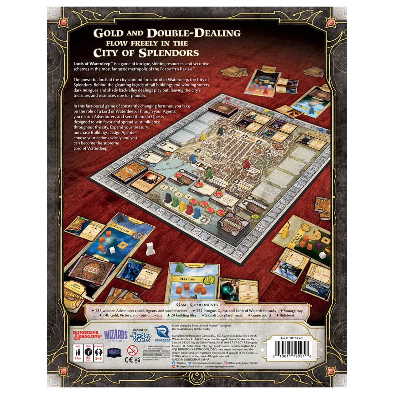Dungeons & Dragons družabna igra Lords of Waterdeep angleška različica fotografija izdelka