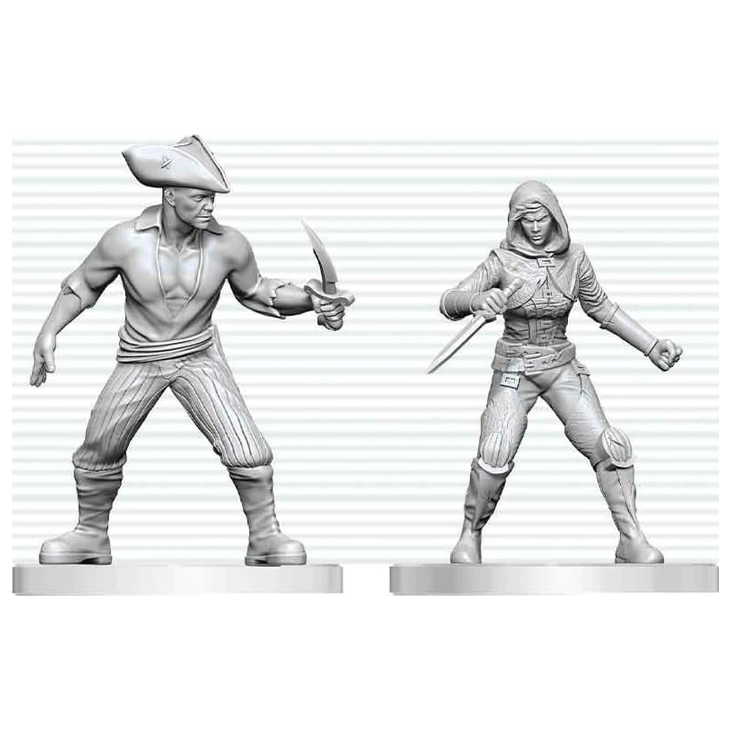 Dungeons & Dragons Nolzur's Marvelous Miniatures Nepobarvana miniatura Bandita in Pirata 14 cm fotografija izdelka