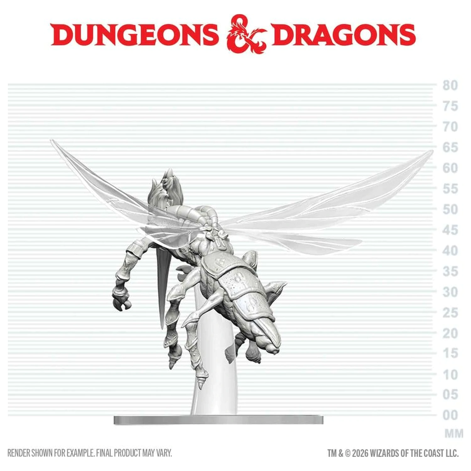 Dungeons & Dragons Nolzur's Marvelous Miniatures Nepobarvana miniatura Chasme 17 cm fotografija izdelka