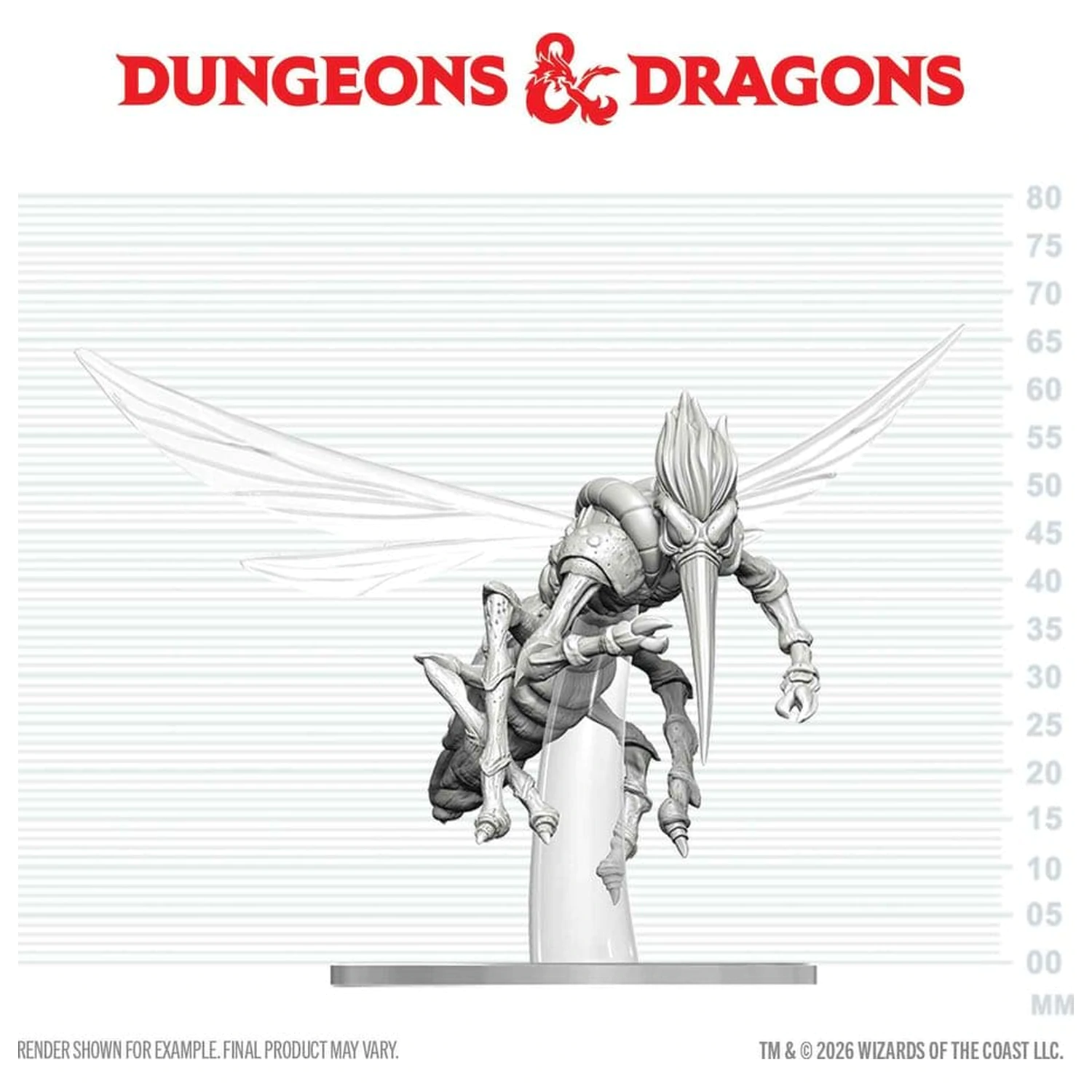 Dungeons & Dragons Nolzur's Marvelous Miniatures Nepobarvana miniatura Chasme 17 cm fotografija izdelka