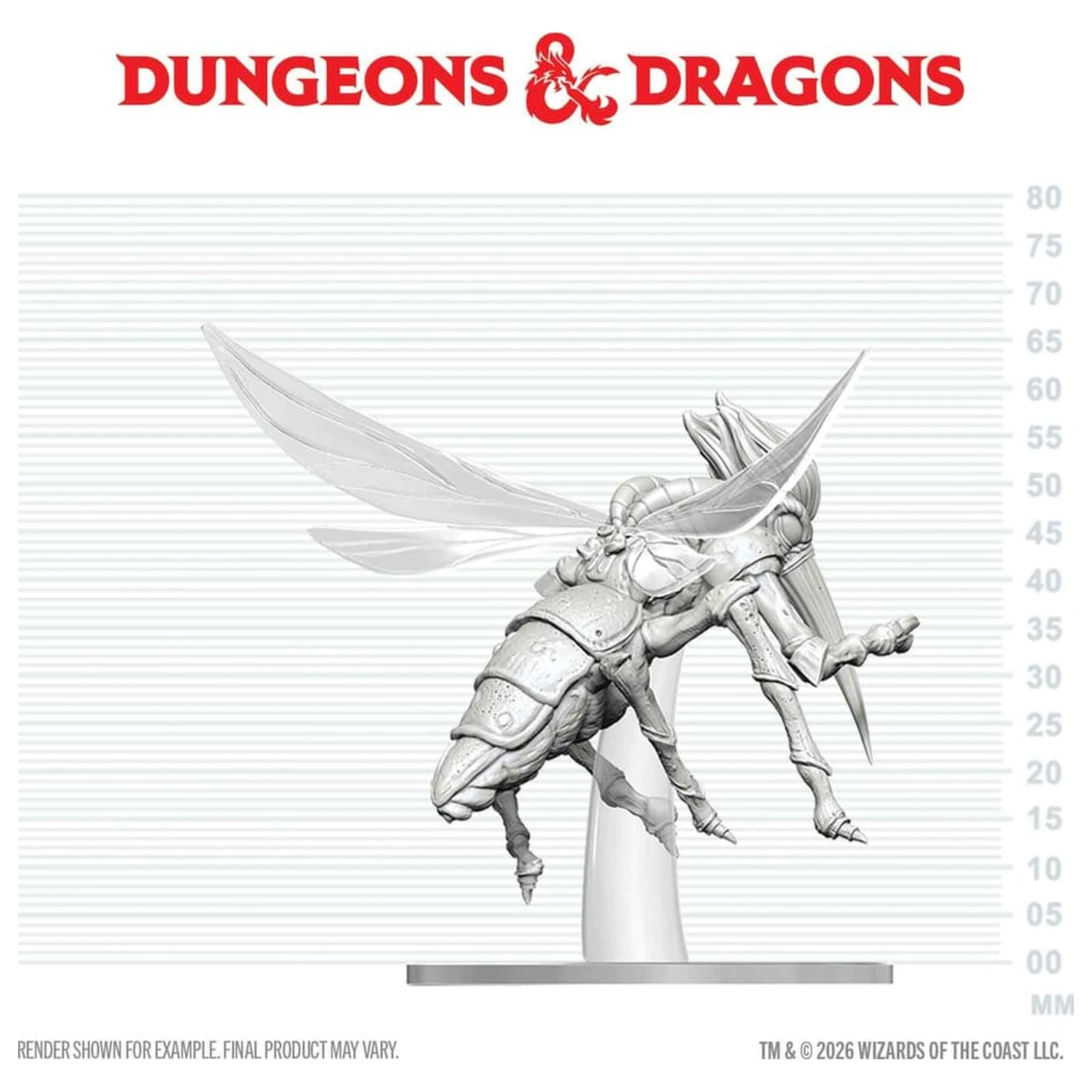Dungeons & Dragons Nolzur's Marvelous Miniatures Nepobarvana miniatura Chasme 17 cm fotografija izdelka