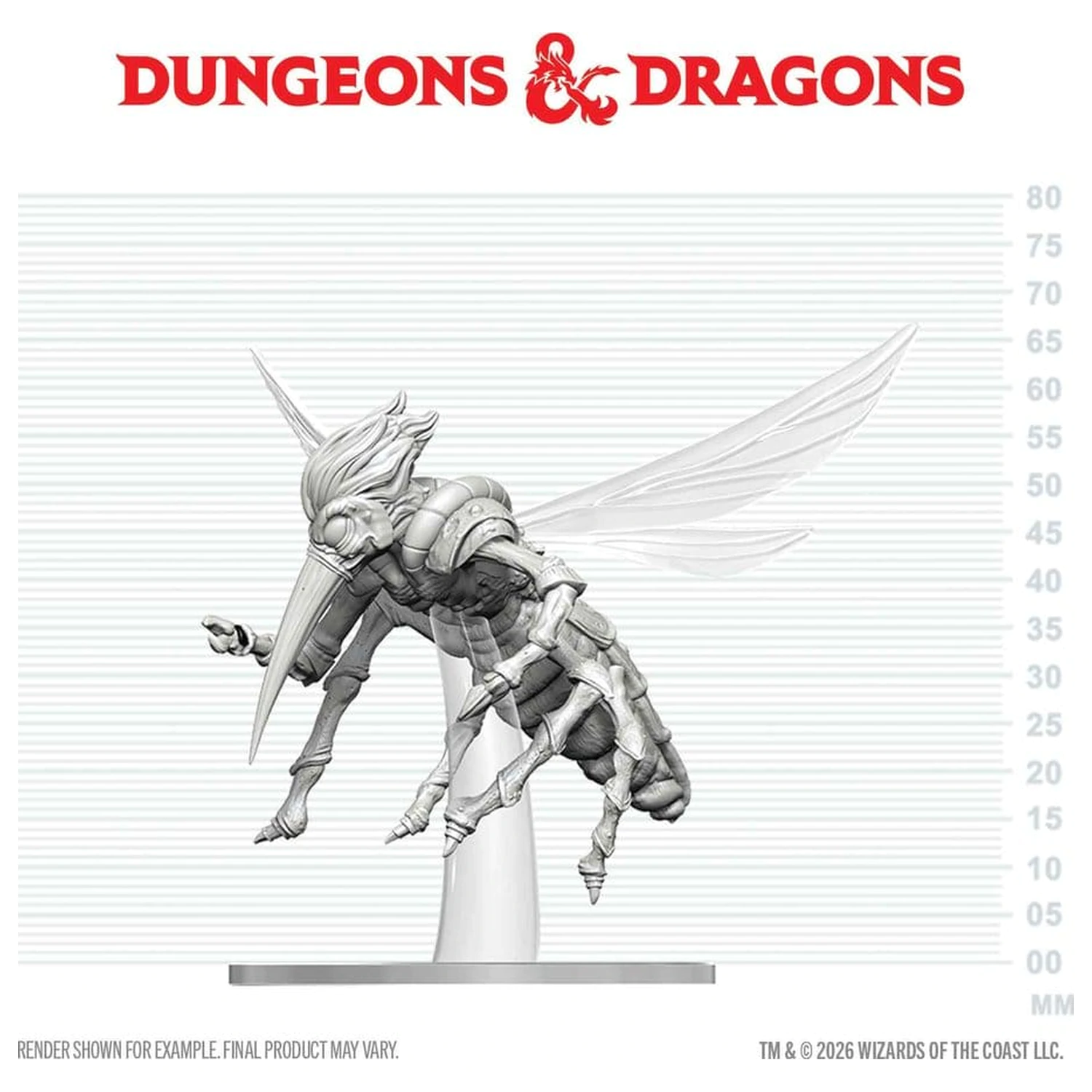 Dungeons & Dragons Nolzur's Marvelous Miniatures Nepobarvana miniatura Chasme 17 cm fotografija izdelka