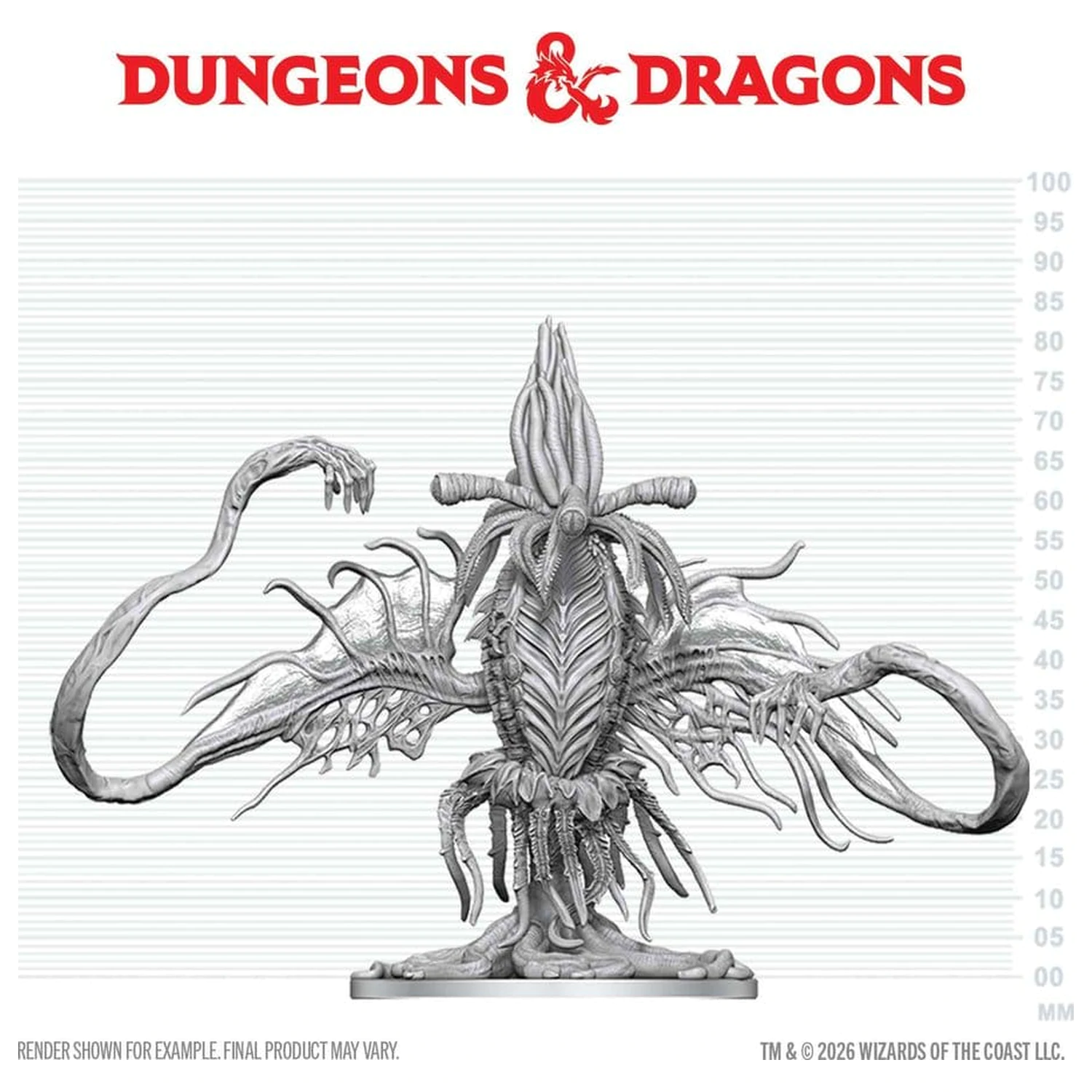 Dungeons & Dragons Nolzur's Marvelous Miniatures Nepobarvana miniatura Elder Thing 20 cm fotografija izdelka