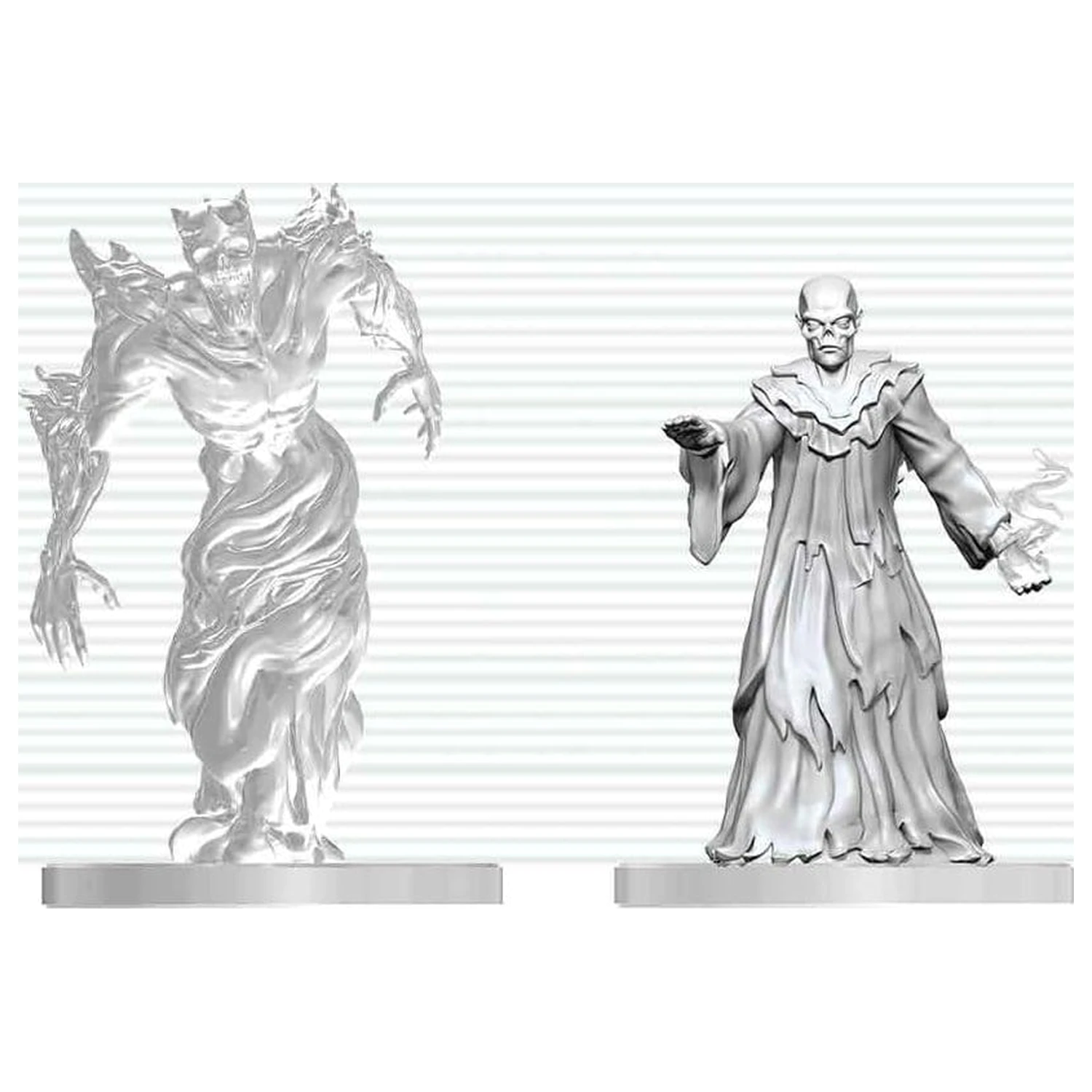 Dungeons & Dragons Nolzur's Marvelous Miniatures Nepobarvana miniatura Ghast Gravecaller & Wraith 14 cm fotografija izdelka