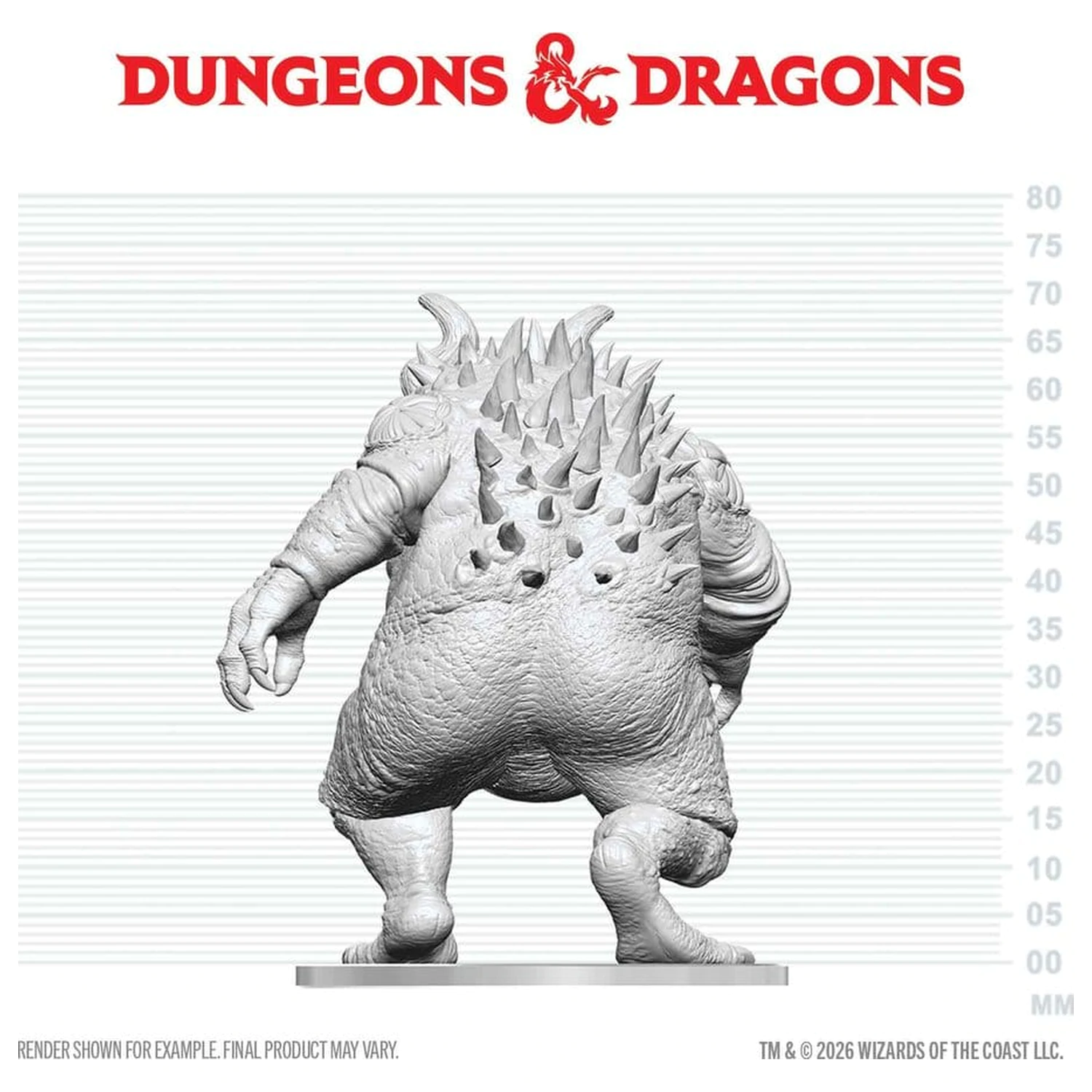 Dungeons & Dragons Nolzur's Marvelous Miniatures Nepobarvana miniatura Hezrou 17 cm fotografija izdelka