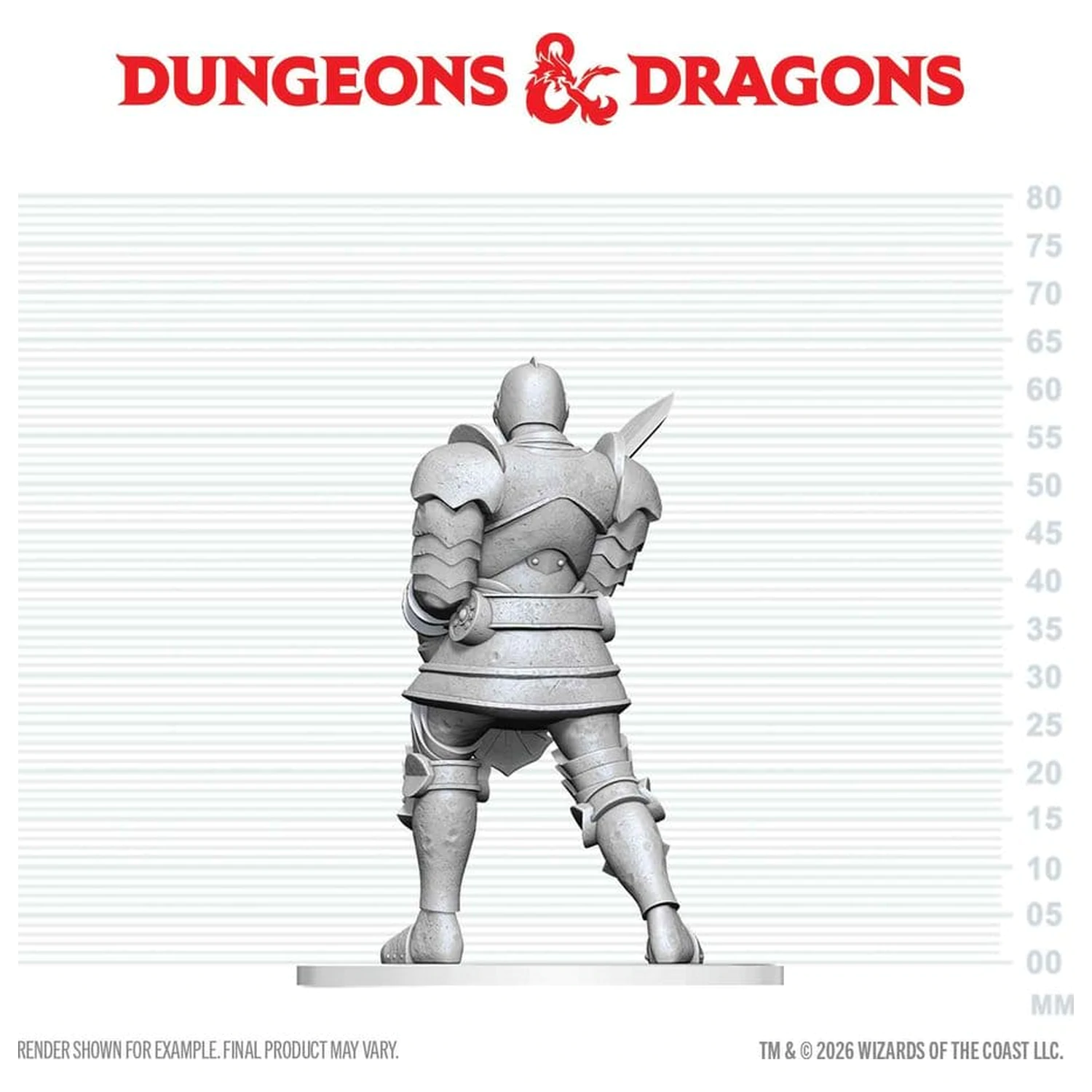 Dungeons & Dragons Nolzur's Marvelous Miniatures Nepobarvana miniatura Red Knight Guardian Golem 14 cm fotografija izdelka
