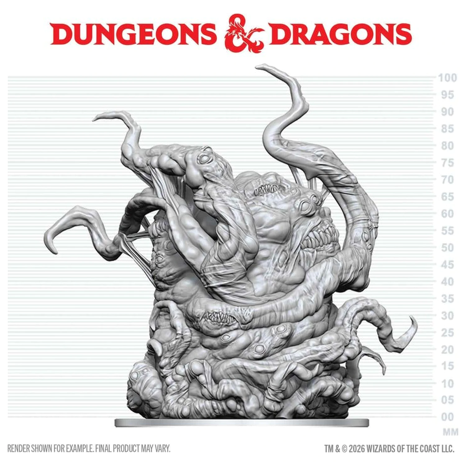Dungeons & Dragons Nolzur's Marvelous Miniatures Nepobarvana miniatura Shoggoth 20 cm fotografija izdelka