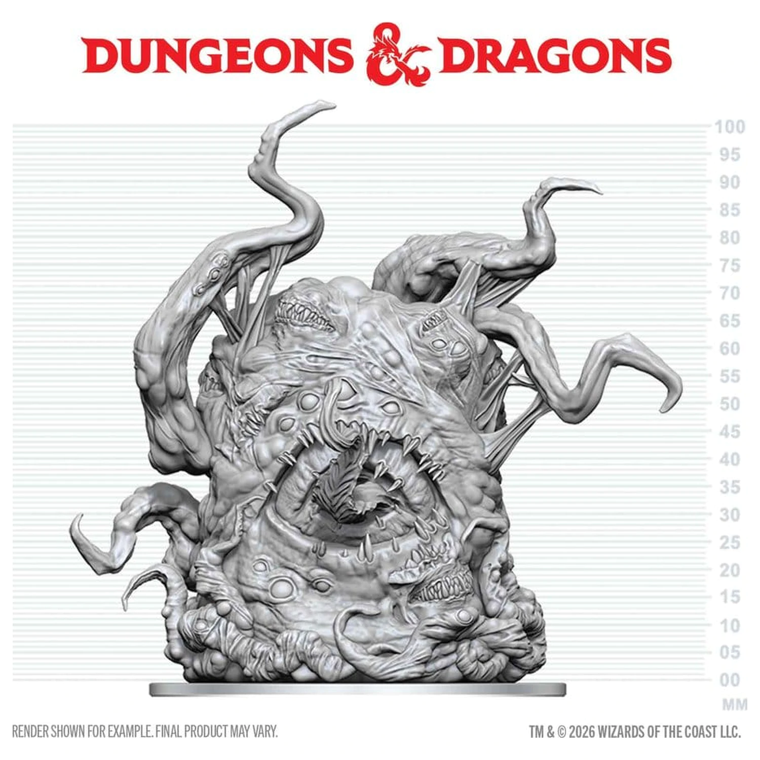 Dungeons & Dragons Nolzur's Marvelous Miniatures Nepobarvana miniatura Shoggoth 20 cm fotografija izdelka