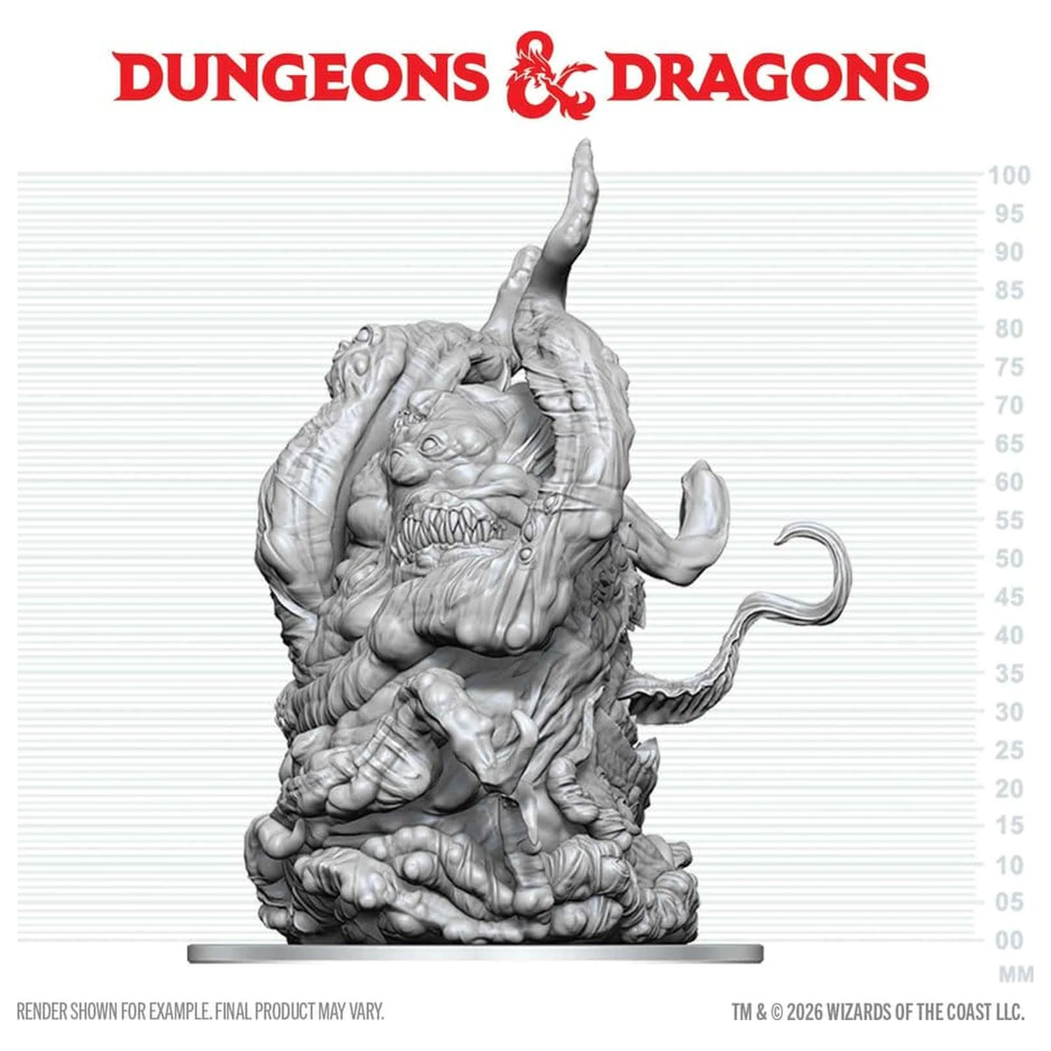 Dungeons & Dragons Nolzur's Marvelous Miniatures Nepobarvana miniatura Shoggoth 20 cm fotografija izdelka
