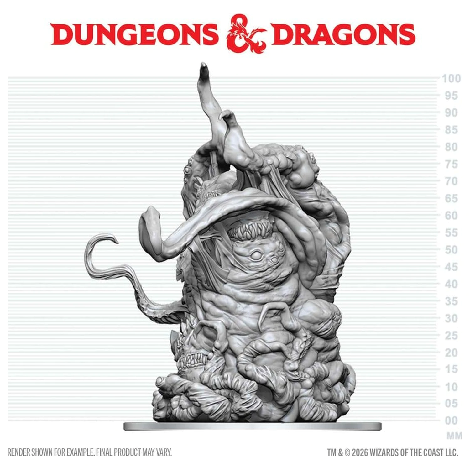 Dungeons & Dragons Nolzur's Marvelous Miniatures Nepobarvana miniatura Shoggoth 20 cm fotografija izdelka