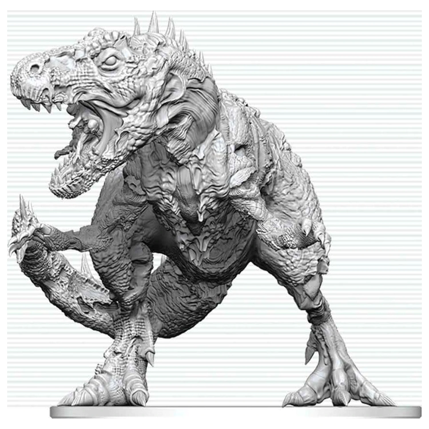 Dungeons & Dragons Nolzur's Marvelous Miniatures Nepobarvana miniatura Tyrannosaurus Zombie 20 cm fotografija izdelka