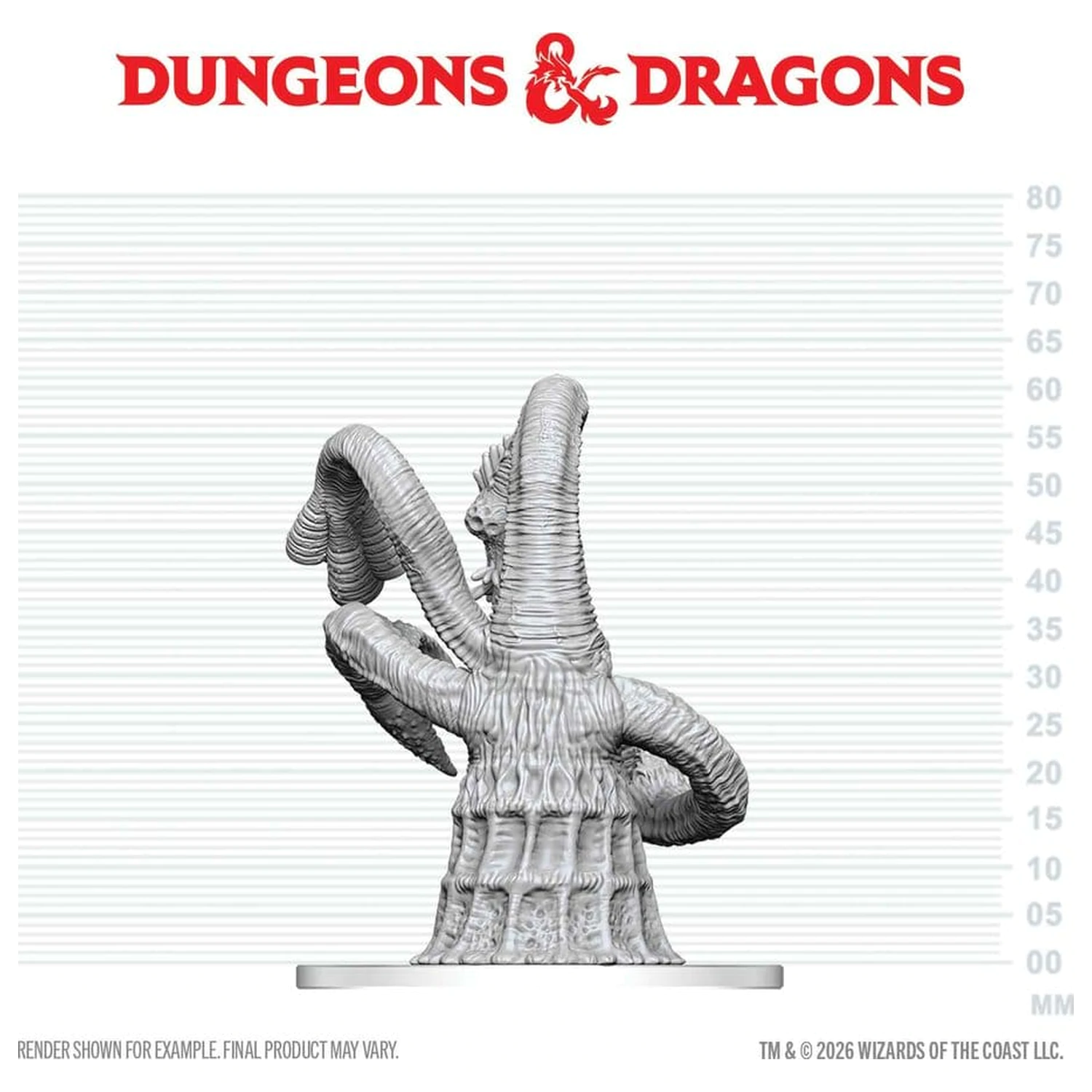 Dungeons & Dragons Nolzur's Marvelous Miniatures Nepobarvana miniatura Yithian 14 cm fotografija izdelka