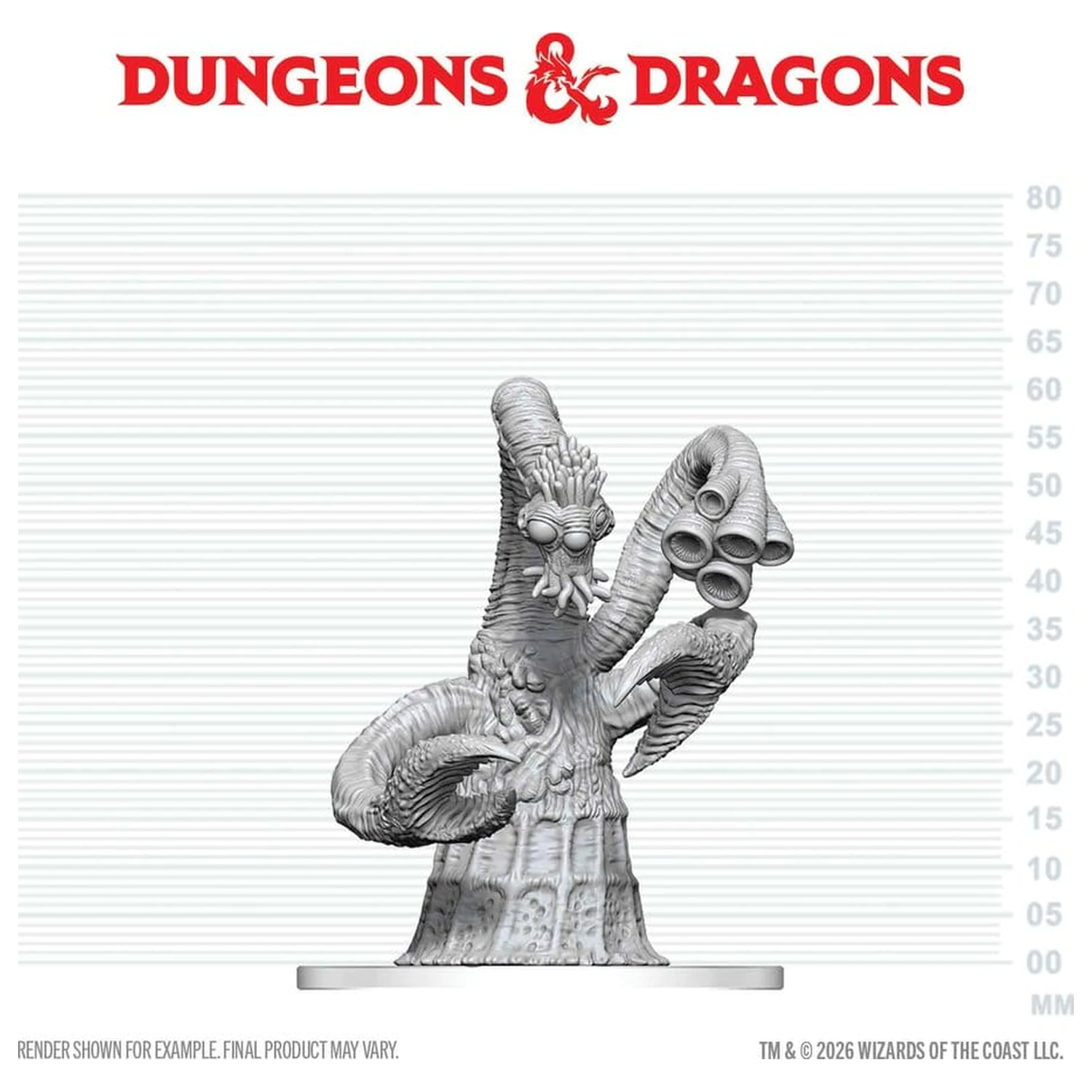 Dungeons & Dragons Nolzur's Marvelous Miniatures Nepobarvana miniatura Yithian 14 cm fotografija izdelka