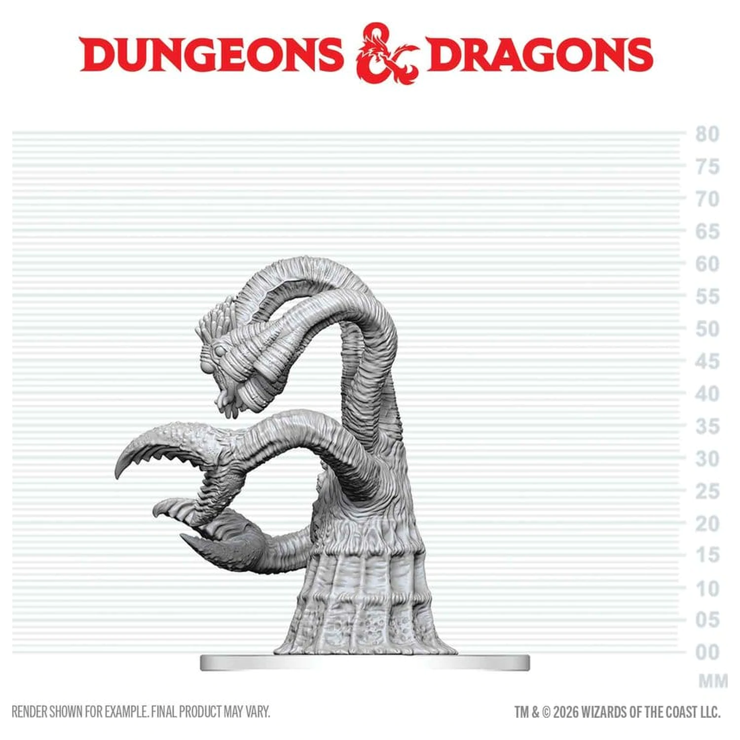 Dungeons & Dragons Nolzur's Marvelous Miniatures Nepobarvana miniatura Yithian 14 cm fotografija izdelka