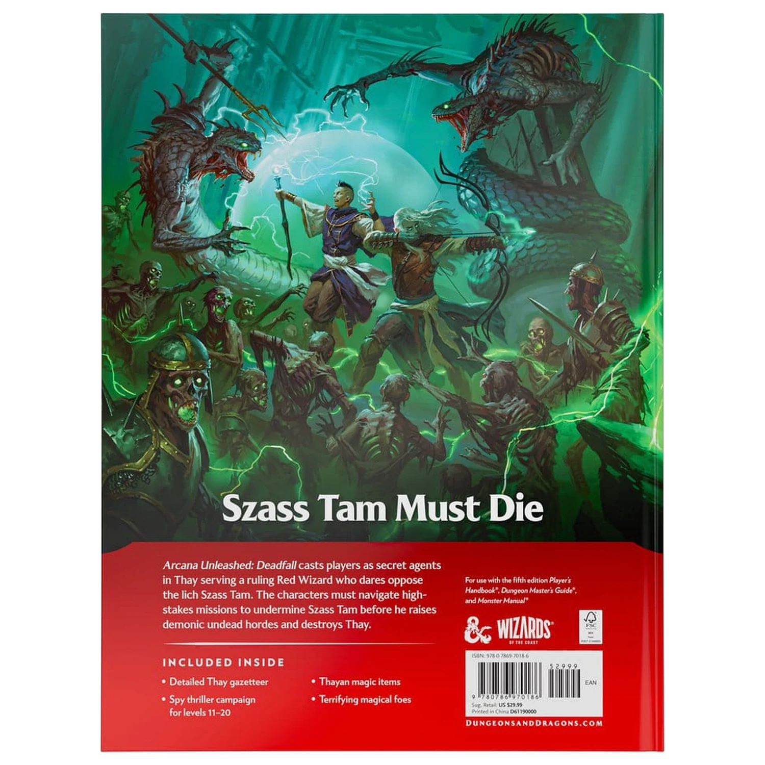 Dungeons & Dragons RPG Arcana Unleashed: Deadfall Book Angleška verzija fotografija izdelka
