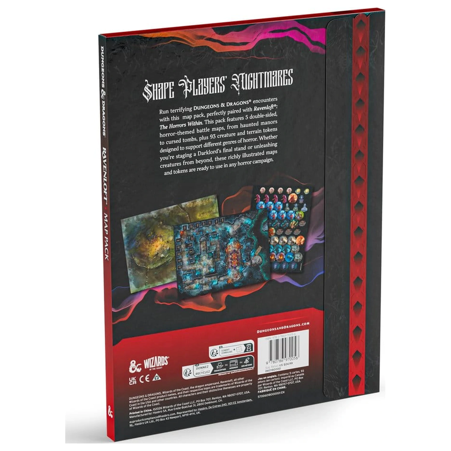 Dungeons & Dragons RPG Ravenloft: The Horrors Within Map Pack angleška različica fotografija izdelka