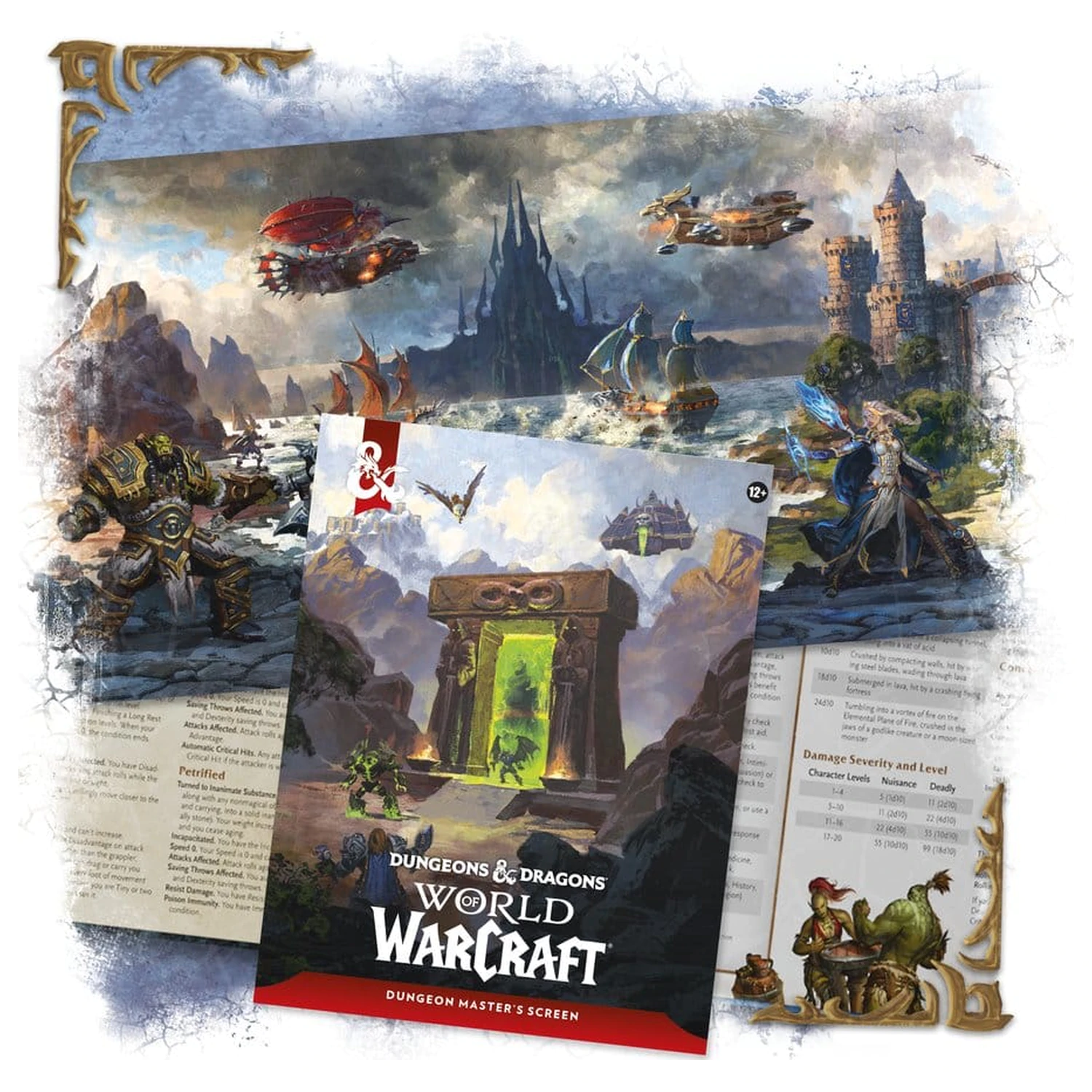 Dungeons & Dragons RPG World of Warcraft Dungeon Masterjev zaslon *angleška različica* fotografija izdelka
