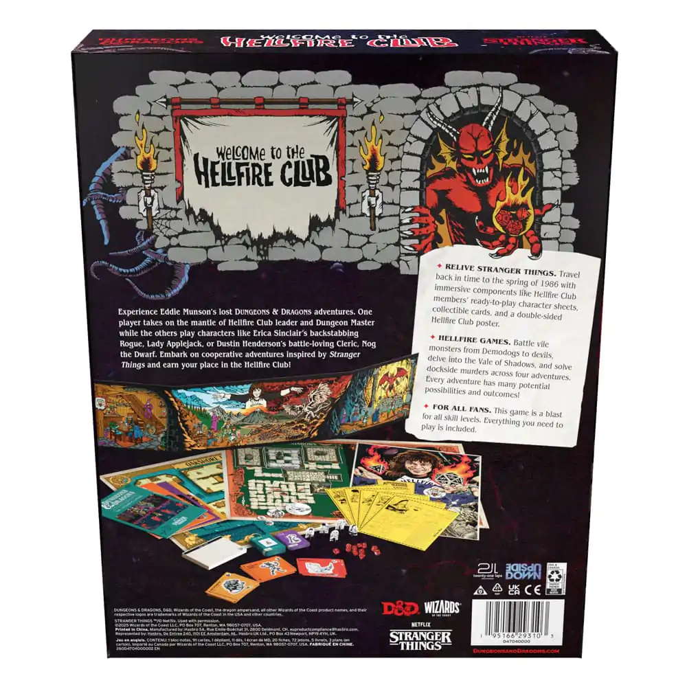 Dungeons & Dragons Družabna igra Stranger Things: Welcome to the Hellfire Club angleščina fotografija izdelka