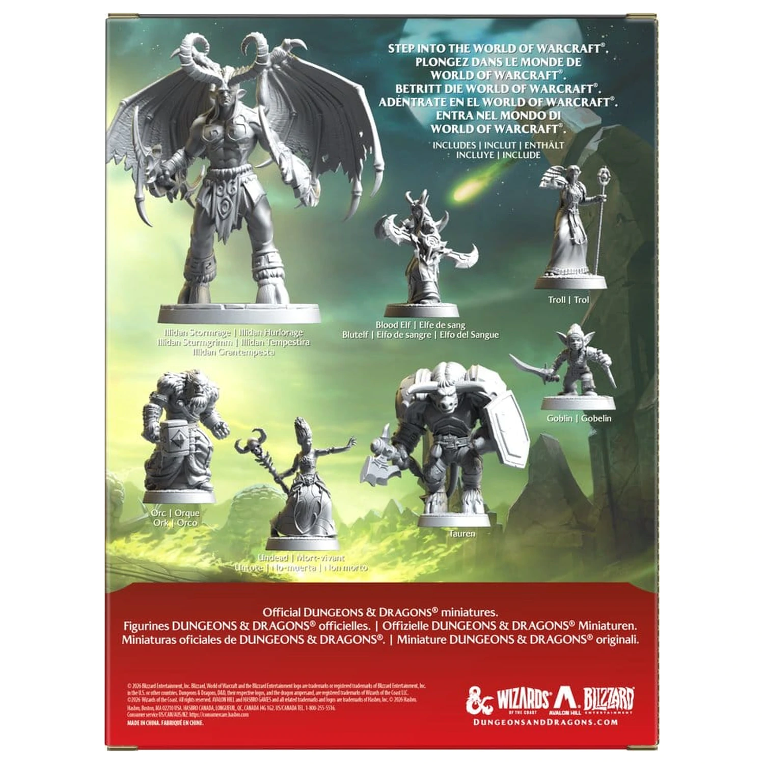Dungeons & Dragons x World of Warcraft Set 1 miniaturnih figuric fotografija izdelka
