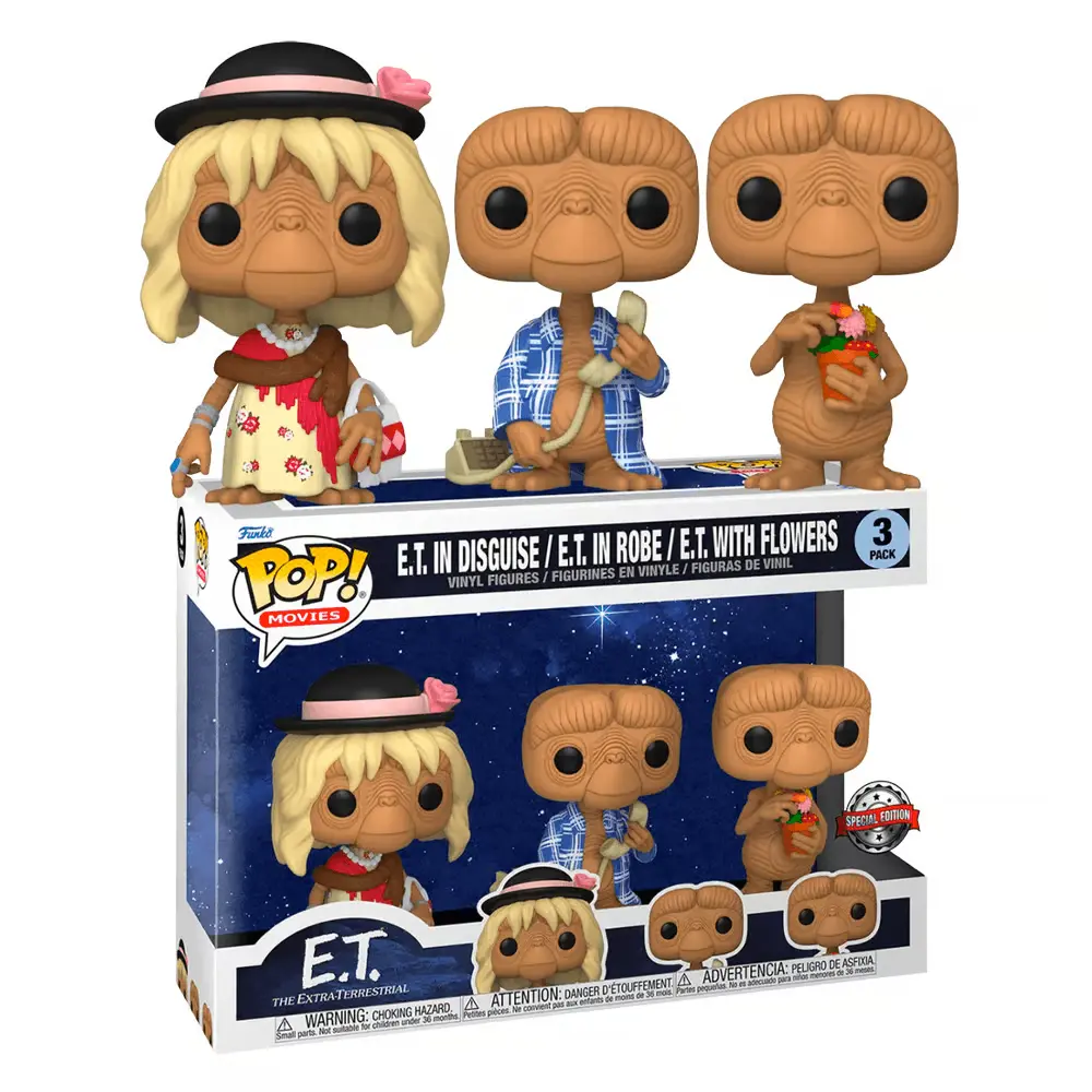 E.T. 40th Anniversary POP! Movies Vinyl Figure E.T. 3-Pack 9 cm Figurice iz vinila fotografija izdelka