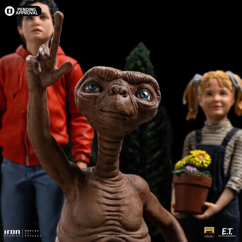 E.T. The Extra-Terrestrial Deluxe Art Scale Kip 1/10 E.T., Elliot and Gertie 19 cm fotografija izdelka