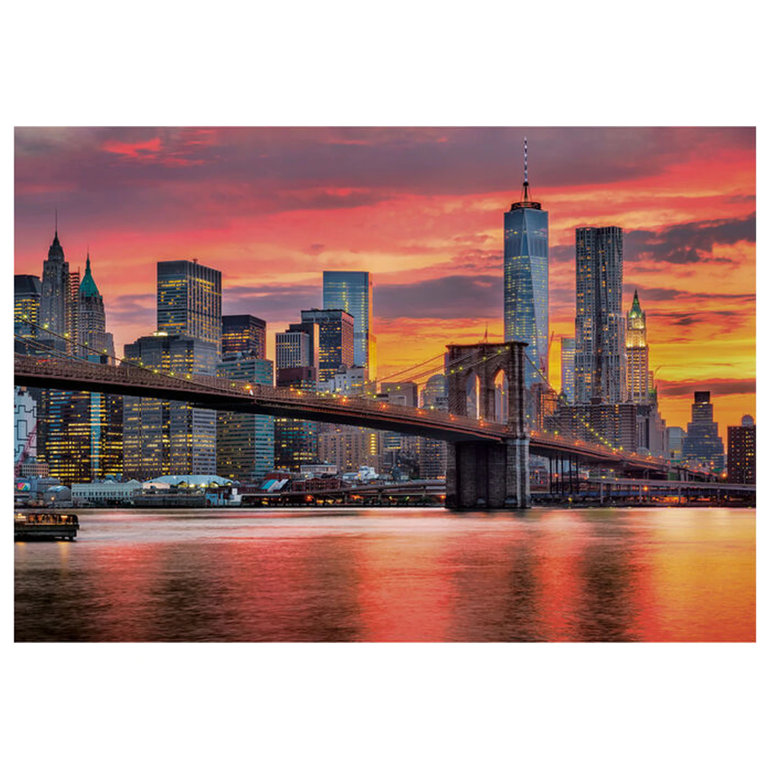 East River at Dusk sestavljanka 1500 kosov fotografija izdelka