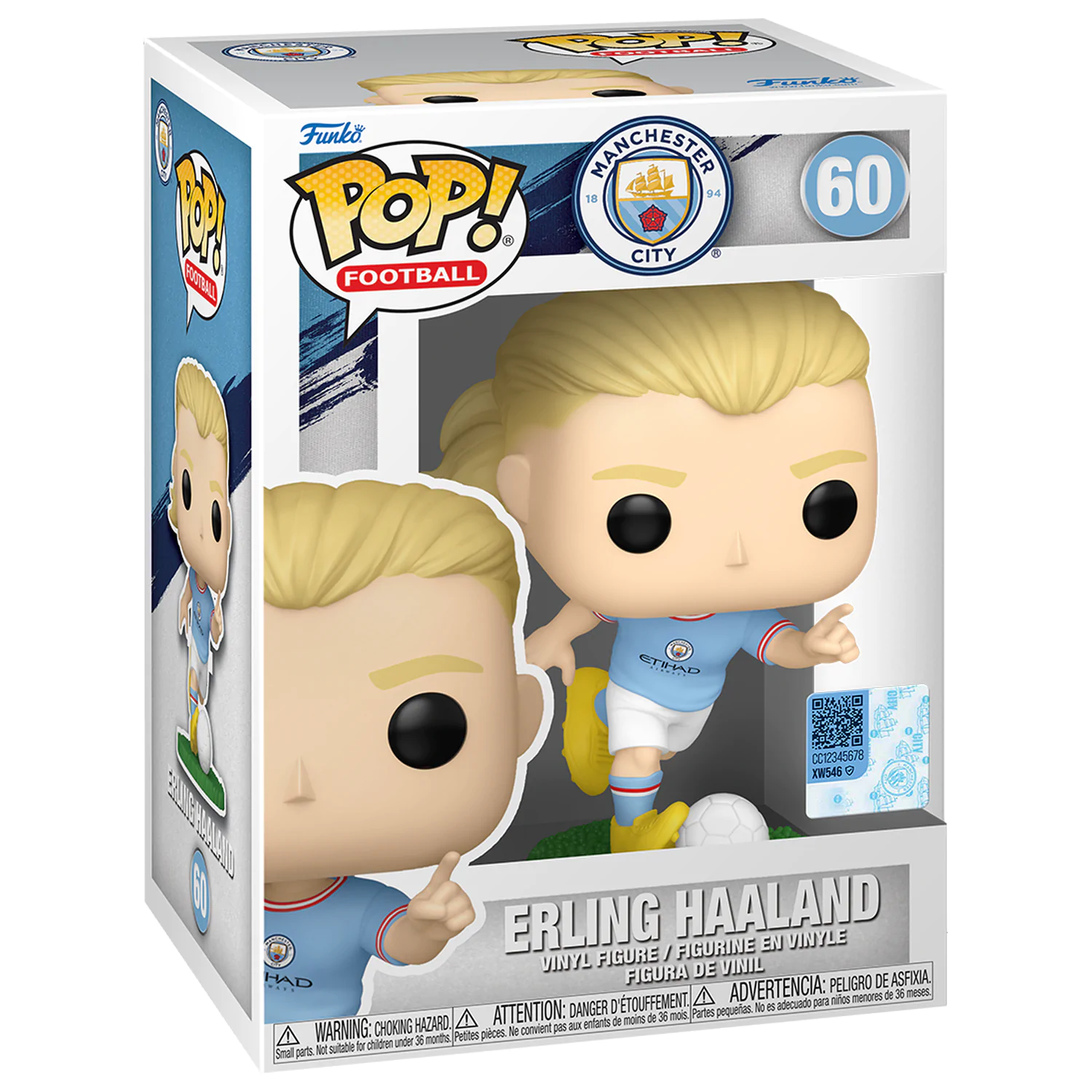 EFL POP! Football Vinilna Figura ManCity - Erling Haaland 9 cm fotografija izdelka